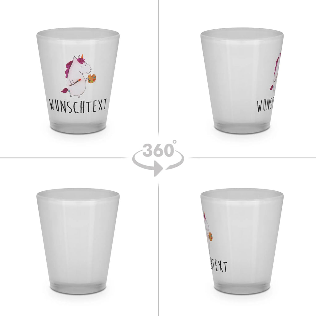 Personalisiertes Schnapsglas Einhorn Künstler Schnapsglas Hochzeit, Schnapsglas zum Umhängen mit Namen, Schnapsglas personalisieren, Schnapsglas mit Namen, personalisierte Pinnchen, Shot Gläser personalisieren, personalisierte Schnapsgläser, Schnapsglas mit Name, Schnapsglas Geschenk, Schnapsgläser personalisiert, Personalisiertes Schnapsglas, Einhorn, Einhörner, Einhorn Deko, Unicorn, Englisch, Malen, Maler, Welt, Zeichnen, Geschenk, Stift, Artist, Pinsel, Farbe, Künstler
