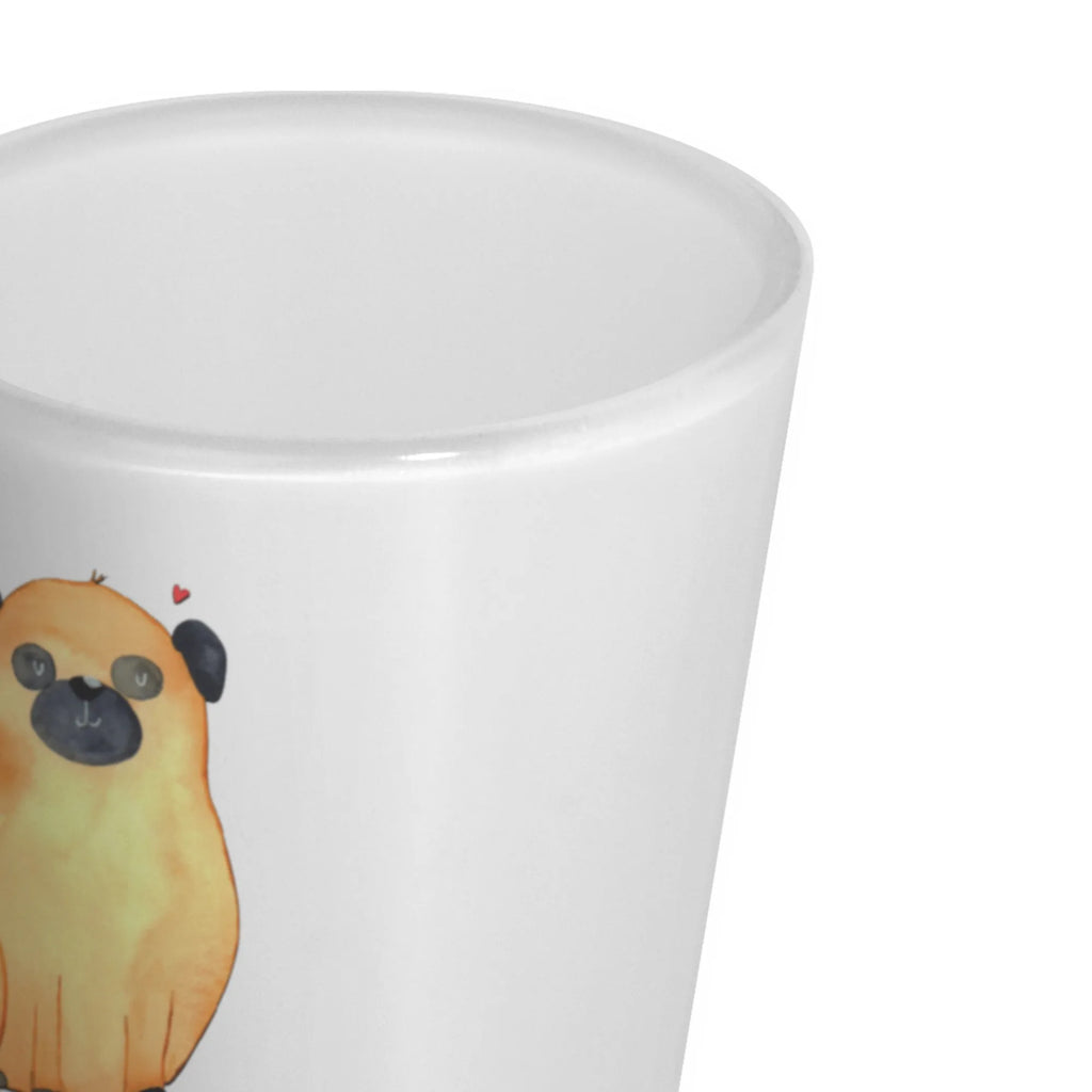 Spersonalizowany kieliszek do sznapsa Mops Pies, motyw psa, zwierzę domowe, rasa psa, miłośnik zwierząt, właściciel psa, powiedzenia