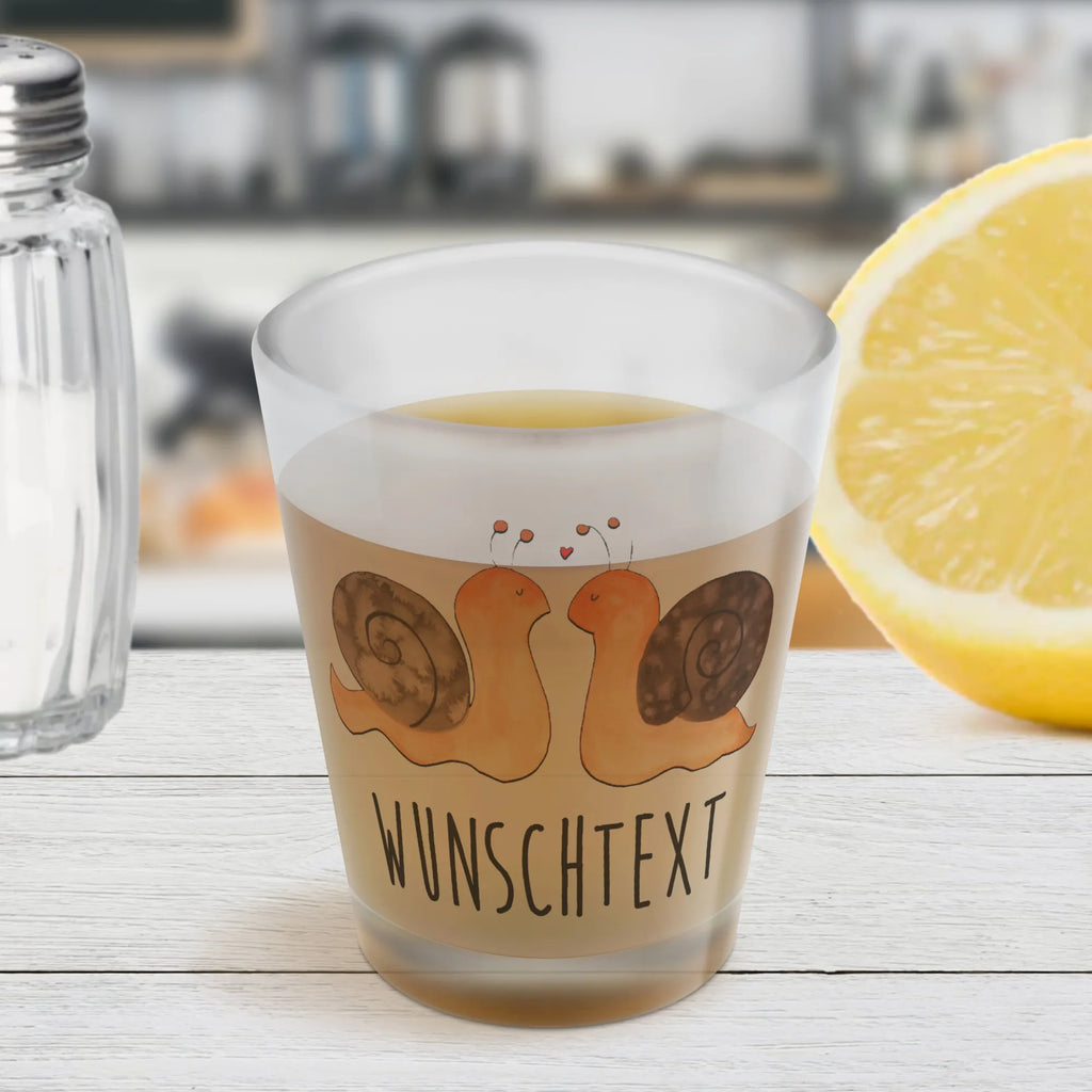 Spersonalizowany kieliszek do sznapsa Miłość ślimaków Miłość, partner, przyjaciel, przyjaciółka, mąż, żona, wesele, zaręczyny, prośba o rękę, prezent miłosny, rocznica, dzień ślubu