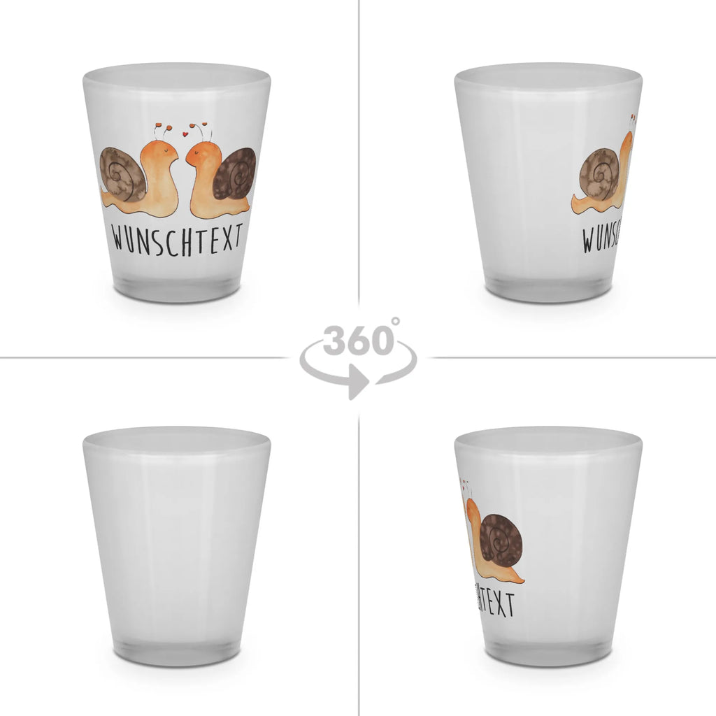 Spersonalizowany kieliszek do sznapsa Miłość ślimaków Miłość, partner, przyjaciel, przyjaciółka, mąż, żona, wesele, zaręczyny, prośba o rękę, prezent miłosny, rocznica, dzień ślubu