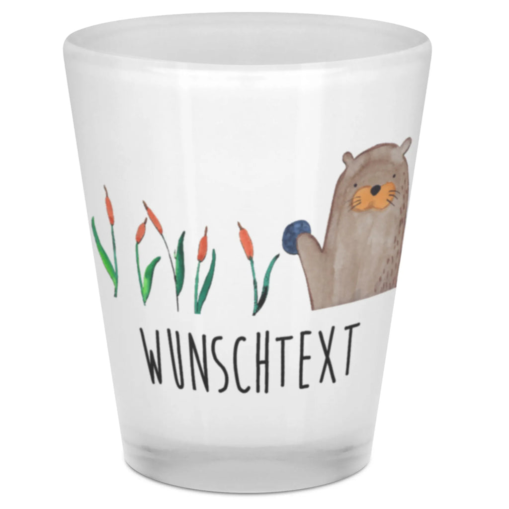 Spersonalizowany kieliszek do sznapsa wydra kamień Kuna, wydra, morska wydra