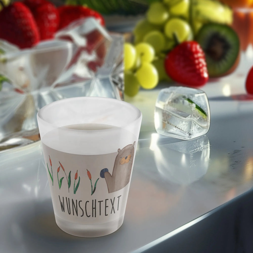 Spersonalizowany kieliszek do sznapsa wydra kamień Kuna, wydra, morska wydra