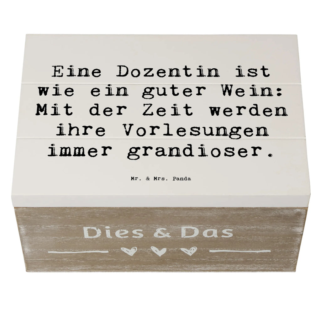 Wooden chest Saying Eine Dozentin ist wie ein guter Wein: Mit der Zeit werden ihre Vorlesungen immer grandioser. Schatzkiste, Erinnerungskiste, Erinnerungsbox, Geschenkbox, Schatulle, XXL, Geschenkdose, Holzkiste, Aufbewahrungsbox, Kiste, Dekokiste, Truhe, Beruf, Ausbildung, Jubiläum, Abschied, Rente, Kollege, Kollegin, Geschenk, Schenken, Arbeitskollege, Mitarbeiter, Firma, Danke, Dankeschön