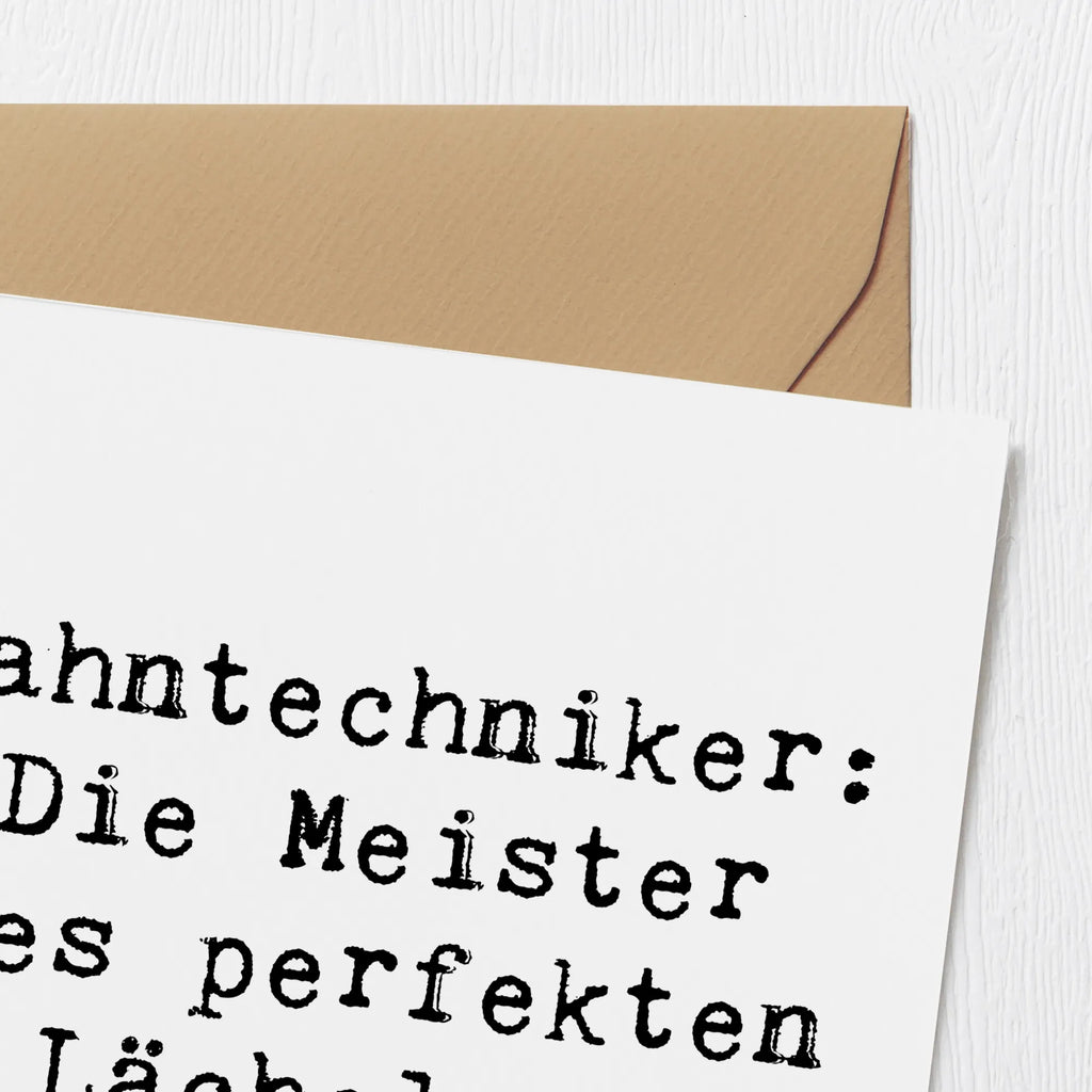 Deluxe Karte Spruch Zahntechniker: Die Meister des perfekten Lächelns! Hochwertige Grußkarte, Karte, Hochzeitskarte, Hochwertige Klappkarte, Glückwunschkarte, Grußkarte, Geburtstagskarte, Klappkarte, Einladungskarte, Beruf, Ausbildung, Jubiläum, Abschied, Rente, Kollege, Kollegin, Geschenk, Schenken, Arbeitskollege, Mitarbeiter, Firma, Danke, Dankeschön