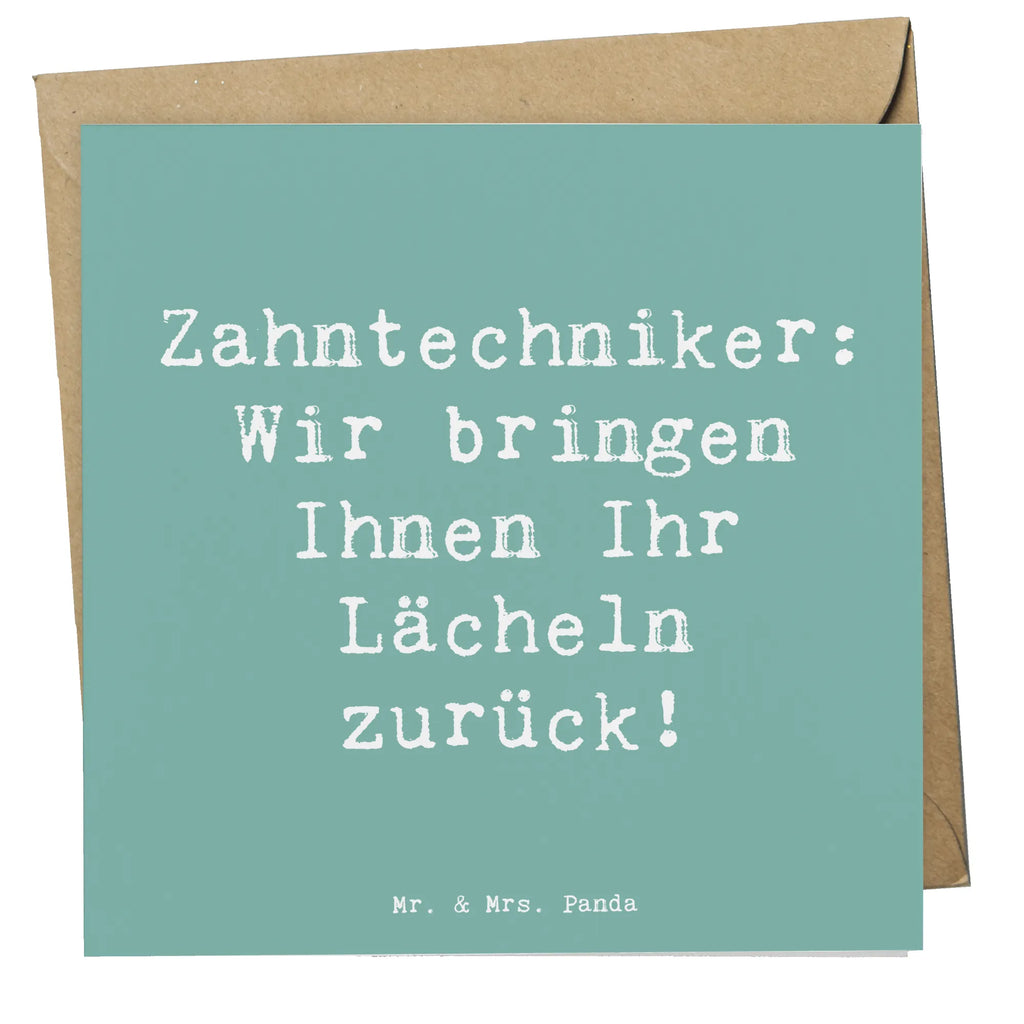 Deluxe Karte Spruch Zahntechniker: Wir bringen Ihnen Ihr Lächeln zurück! doppelkarte, Glückwunschkarte, faltkarte, Grußkarte, Klappkarte, Geschenk, Schenken, Jubiläum, Danke, Dankeschön, Beruf, Ausbildung, Abschied, Rente, Kollege, Kollegin, Arbeitskollege, Mitarbeiter, Firma