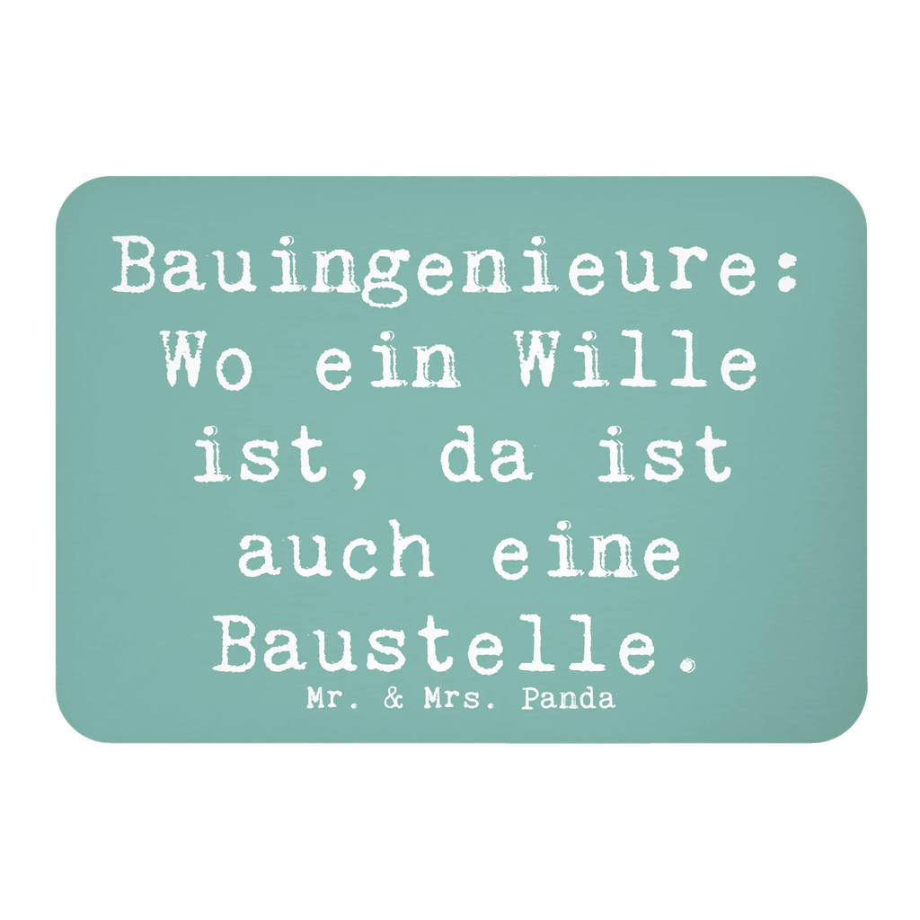 Magnet Spruch Bauingenieure: Wo ein Wille ist, da ist auch eine Baustelle. Motivmagnete, Pinnwandmagnet, Dekomagnet, Whiteboard Magnet, Kühlschrank Dekoration, Notiz Magnet, Souvenir Magnet, Kühlschrankmagnet, Beruf, Ausbildung, Jubiläum, Abschied, Rente, Kollege, Kollegin, Geschenk, Schenken, Arbeitskollege, Mitarbeiter, Firma, Danke, Dankeschön