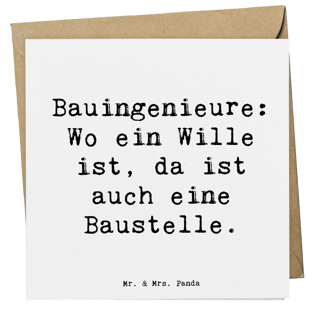 Deluxe Karte Spruch Bauingenieure: Wo ein Wille ist, da ist auch eine Baustelle. Geburtstagskarte, Hochwertige Klappkarte, Glückwunschkarte, Karte, Grußkarte, Hochzeitskarte, Klappkarte, Einladungskarte, Hochwertige Grußkarte, Beruf, Ausbildung, Jubiläum, Abschied, Rente, Kollege, Kollegin, Geschenk, Schenken, Arbeitskollege, Mitarbeiter, Firma, Danke, Dankeschön