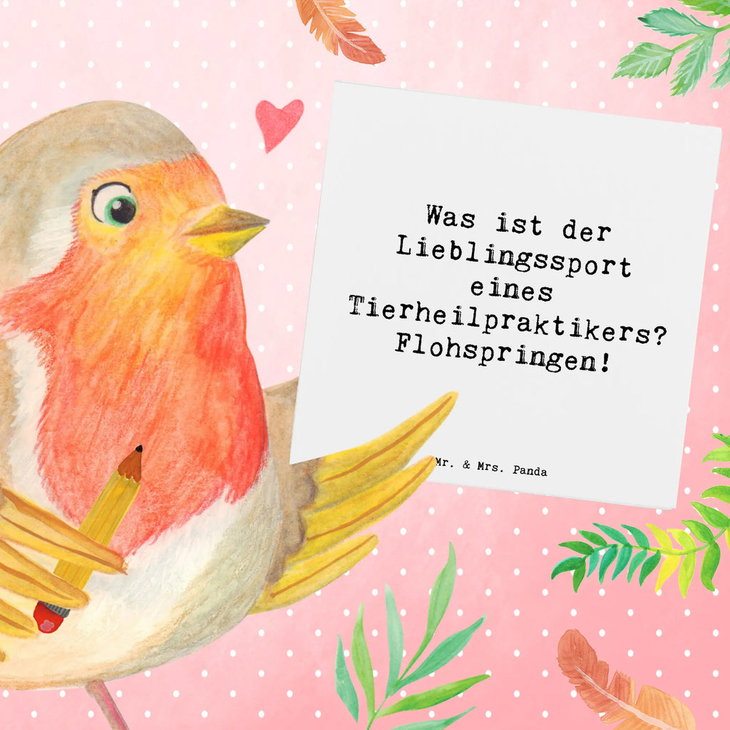Deluxe Card Saying Was ist der Lieblingssport eines Tierheilpraktikers? Flohspringen! Einladungskarte, Geburtstagskarte, Karte, Hochwertige Grußkarte, Grußkarte, Hochwertige Klappkarte, Klappkarte, Hochzeitskarte, Glückwunschkarte, Beruf, Ausbildung, Jubiläum, Abschied, Rente, Kollege, Kollegin, Geschenk, Schenken, Arbeitskollege, Mitarbeiter, Firma, Danke, Dankeschön