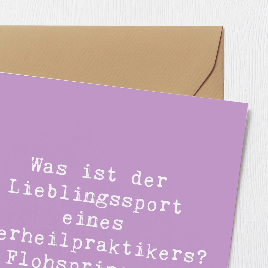 Deluxe Card Saying Was ist der Lieblingssport eines Tierheilpraktikers? Flohspringen! Einladungskarte, Geburtstagskarte, Karte, Hochwertige Grußkarte, Grußkarte, Hochwertige Klappkarte, Klappkarte, Hochzeitskarte, Glückwunschkarte, Beruf, Ausbildung, Jubiläum, Abschied, Rente, Kollege, Kollegin, Geschenk, Schenken, Arbeitskollege, Mitarbeiter, Firma, Danke, Dankeschön