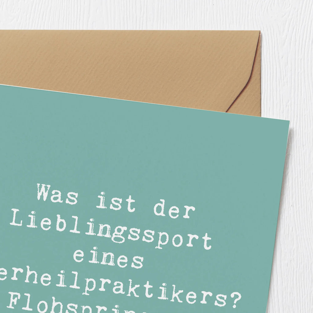 Deluxe Card Saying Was ist der Lieblingssport eines Tierheilpraktikers? Flohspringen! Einladungskarte, Geburtstagskarte, Karte, Hochwertige Grußkarte, Grußkarte, Hochwertige Klappkarte, Klappkarte, Hochzeitskarte, Glückwunschkarte, Beruf, Ausbildung, Jubiläum, Abschied, Rente, Kollege, Kollegin, Geschenk, Schenken, Arbeitskollege, Mitarbeiter, Firma, Danke, Dankeschön