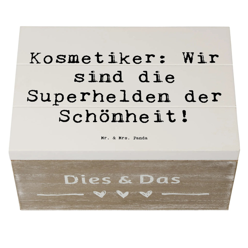 Wooden chest Saying Kosmetiker: Wir sind die Superhelden der Schönheit! Aufbewahrungsbox, Kiste, Erinnerungsbox, Schatulle, Geschenkbox, XXL, Truhe, Holzkiste, Geschenkdose, Erinnerungskiste, Dekokiste, Schatzkiste, Beruf, Ausbildung, Jubiläum, Abschied, Rente, Kollege, Kollegin, Geschenk, Schenken, Arbeitskollege, Mitarbeiter, Firma, Danke, Dankeschön