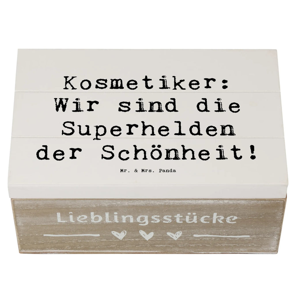 Wooden chest Saying Kosmetiker: Wir sind die Superhelden der Schönheit! Aufbewahrungsbox, Kiste, Erinnerungsbox, Schatulle, Geschenkbox, XXL, Truhe, Holzkiste, Geschenkdose, Erinnerungskiste, Dekokiste, Schatzkiste, Beruf, Ausbildung, Jubiläum, Abschied, Rente, Kollege, Kollegin, Geschenk, Schenken, Arbeitskollege, Mitarbeiter, Firma, Danke, Dankeschön