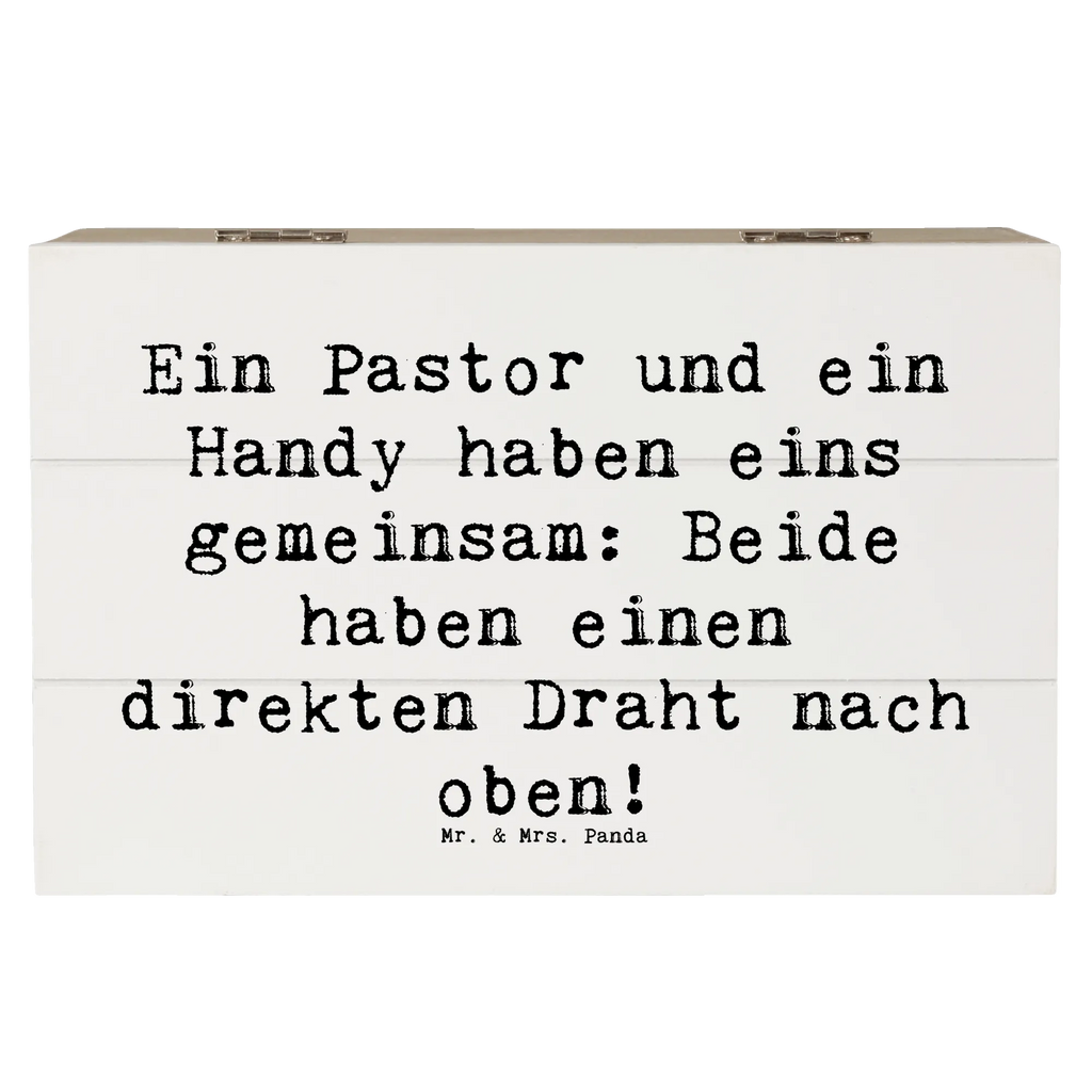 Holzkiste Spruch Ein Pastor und ein Handy haben eins gemeinsam: Beide haben einen direkten Draht nach oben! Erinnerungsbox, Aufbewahrungsbox, Geschenkbox, Dekokiste, Truhe, Schatzkiste, XXL, Holzkiste, Erinnerungskiste, Schatulle, Kiste, Geschenkdose, Beruf, Ausbildung, Jubiläum, Abschied, Rente, Kollege, Kollegin, Geschenk, Schenken, Arbeitskollege, Mitarbeiter, Firma, Danke, Dankeschön