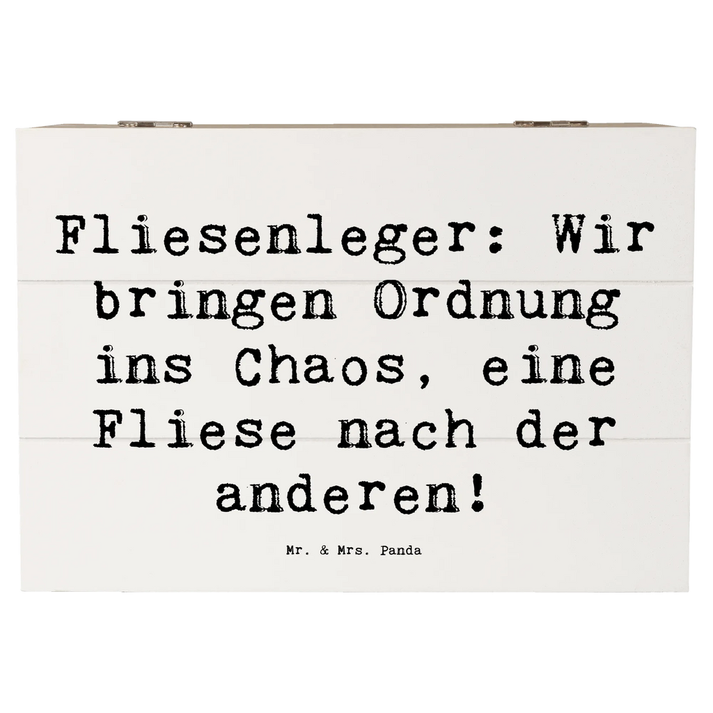 Wooden chest Saying Fliesenleger: Wir bringen Ordnung ins Chaos, eine Fliese nach der anderen! Erinnerungsbox, Schatzkiste, XXL, Geschenkdose, Geschenkbox, Kiste, Erinnerungskiste, Aufbewahrungsbox, Holzkiste, Dekokiste, Truhe, Schatulle, Beruf, Ausbildung, Jubiläum, Abschied, Rente, Kollege, Kollegin, Geschenk, Schenken, Arbeitskollege, Mitarbeiter, Firma, Danke, Dankeschön