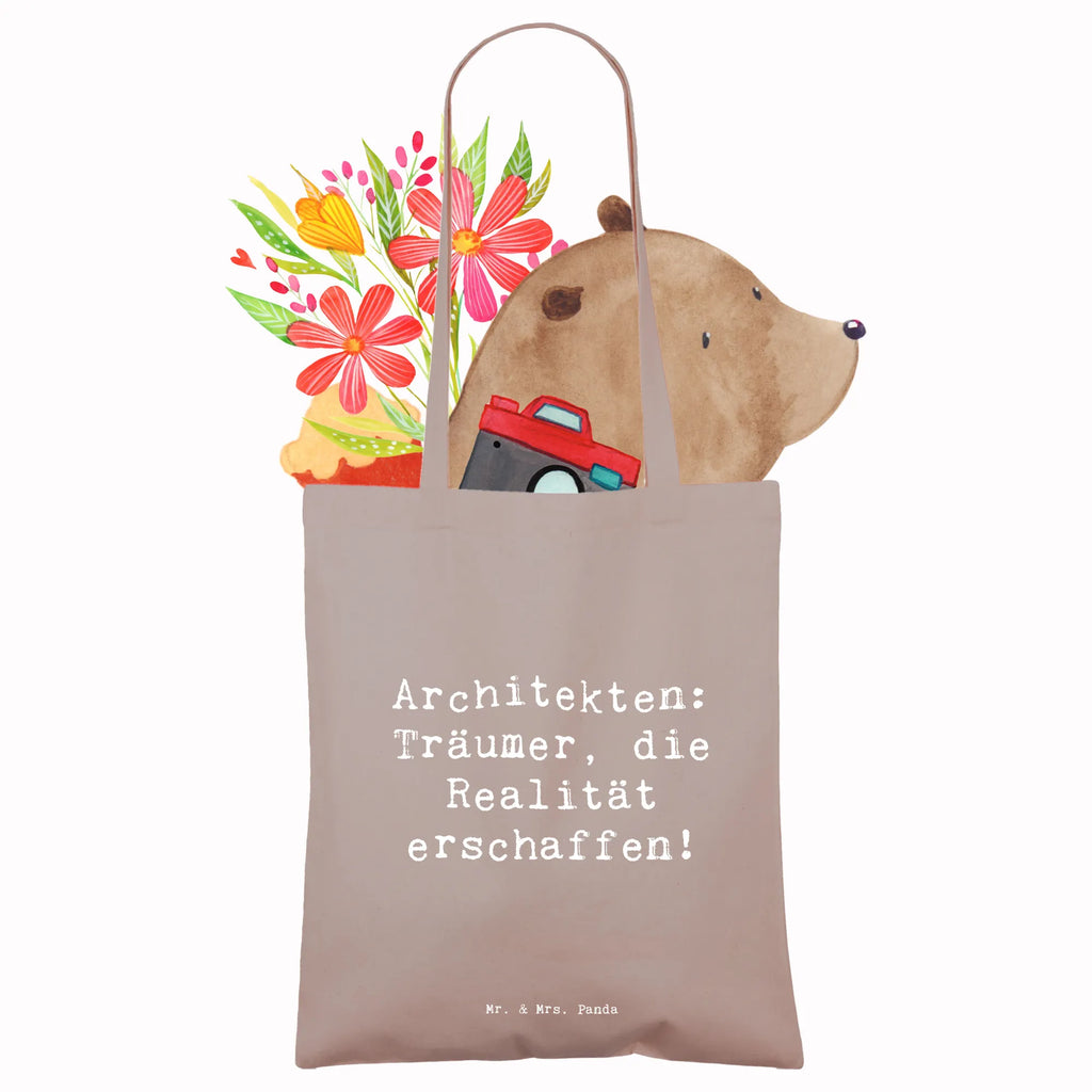 Tote bag Saying Architekten: Träumer, die Realität erschaffen! Einkaufstasche, Jutetasche, Shopper, Jutebeutel, Stofftasche, Beuteltasche, Stoffbeutel, Tasche, Laptoptasche, Umhängetasche, Tragetasche, Beutel, Strandtasche, Badetasche, Einkaufstüte, Schultertasche, Beruf, Ausbildung, Jubiläum, Abschied, Rente, Kollege, Kollegin, Geschenk, Schenken, Arbeitskollege, Mitarbeiter, Firma, Danke, Dankeschön