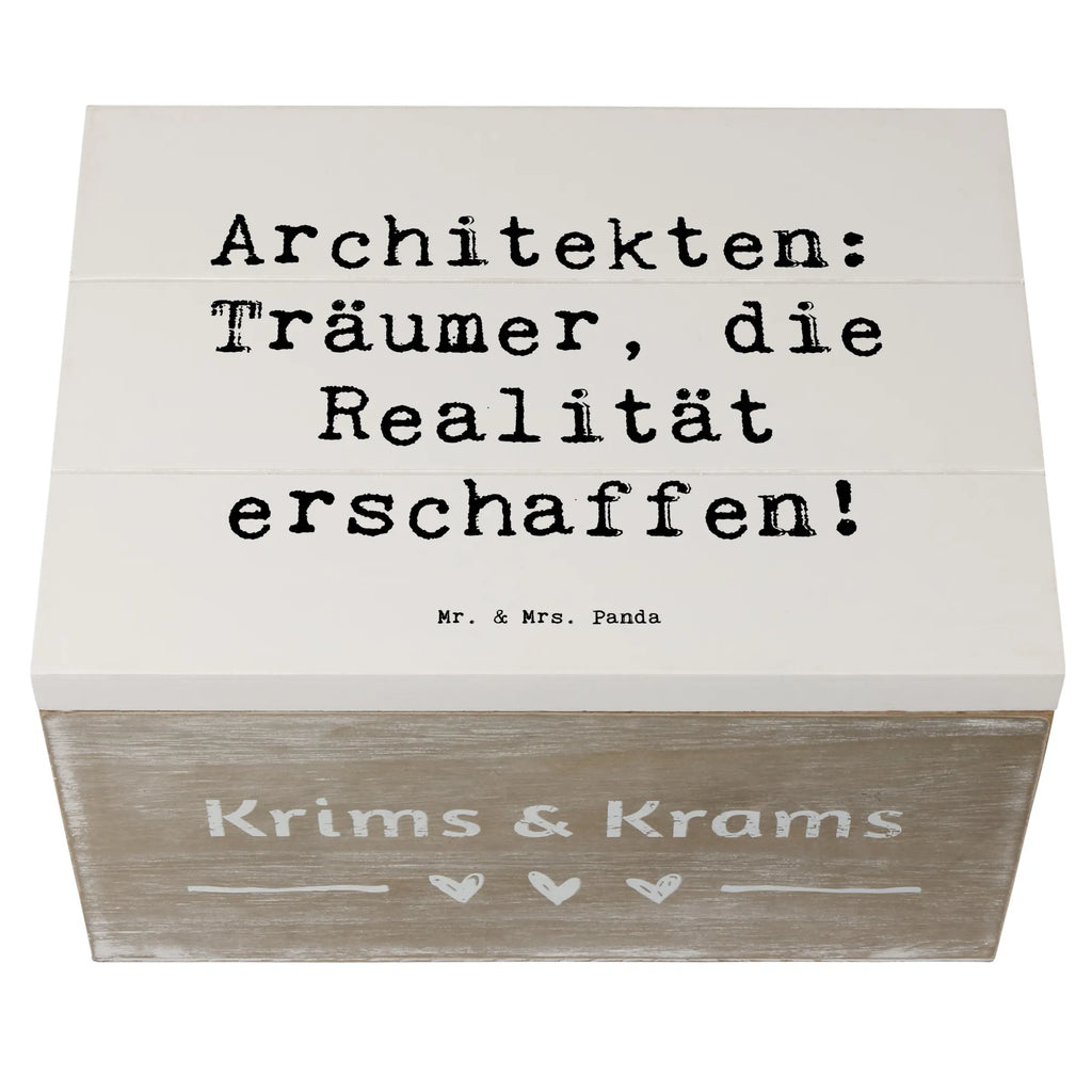 Wooden chest Saying Architekten: Träumer, die Realität erschaffen! Dekokiste, Erinnerungskiste, Truhe, Erinnerungsbox, Schatulle, Geschenkbox, Geschenkdose, Holzkiste, Schatzkiste, Kiste, XXL, Aufbewahrungsbox, Beruf, Ausbildung, Jubiläum, Abschied, Rente, Kollege, Kollegin, Geschenk, Schenken, Arbeitskollege, Mitarbeiter, Firma, Danke, Dankeschön