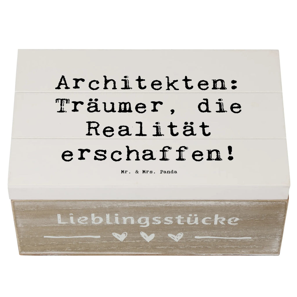 Wooden chest Saying Architekten: Träumer, die Realität erschaffen! Dekokiste, Erinnerungskiste, Truhe, Erinnerungsbox, Schatulle, Geschenkbox, Geschenkdose, Holzkiste, Schatzkiste, Kiste, XXL, Aufbewahrungsbox, Beruf, Ausbildung, Jubiläum, Abschied, Rente, Kollege, Kollegin, Geschenk, Schenken, Arbeitskollege, Mitarbeiter, Firma, Danke, Dankeschön