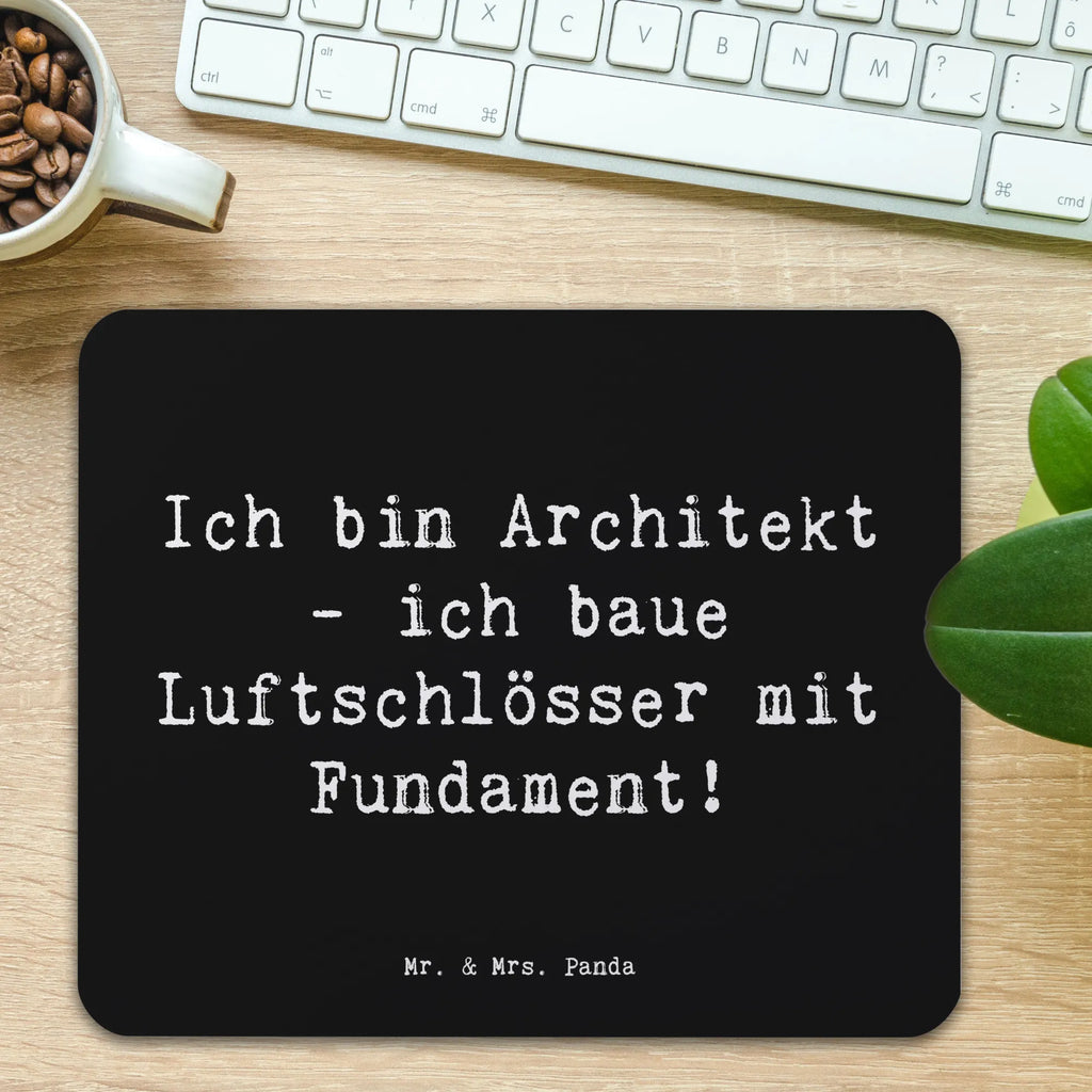 Mauspad Spruch Ich bin Architekt - ich baue Luftschlösser mit Fundament! Mauspad, Designer Mauspad, Mausunterlage, Einzigartiges Mauspad, Computer zubehör, PC Zubehör, Mauspad Büro, Mousepad, Büroausstattung, Arbeitszimmer, Beruf, Ausbildung, Jubiläum, Abschied, Rente, Kollege, Kollegin, Geschenk, Schenken, Arbeitskollege, Mitarbeiter, Firma, Danke, Dankeschön