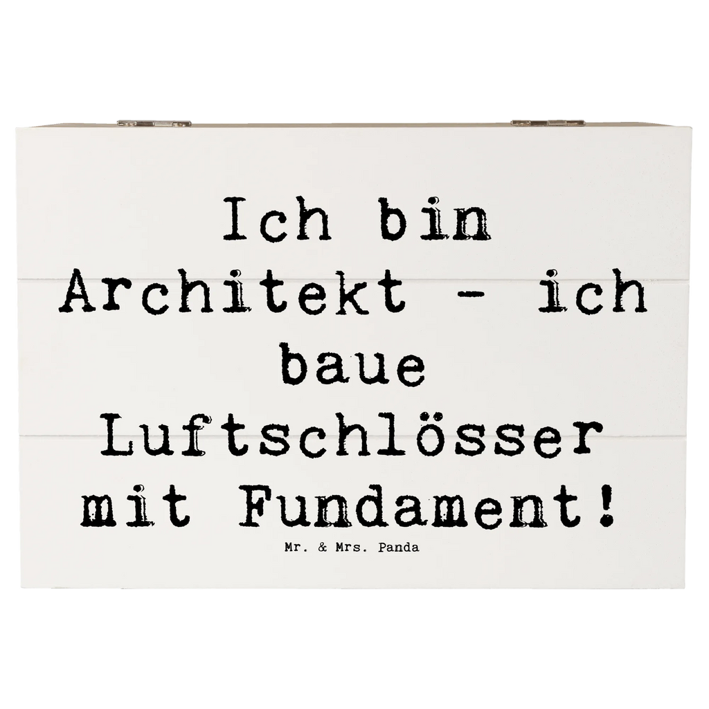 Holzkiste Spruch Ich bin Architekt - ich baue Luftschlösser mit Fundament! Truhe, Aufbewahrungsbox, Schatulle, Geschenkbox, Schatzkiste, XXL, Kiste, Holzkiste, Erinnerungskiste, Dekokiste, Erinnerungsbox, Geschenkdose, Beruf, Ausbildung, Jubiläum, Abschied, Rente, Kollege, Kollegin, Geschenk, Schenken, Arbeitskollege, Mitarbeiter, Firma, Danke, Dankeschön
