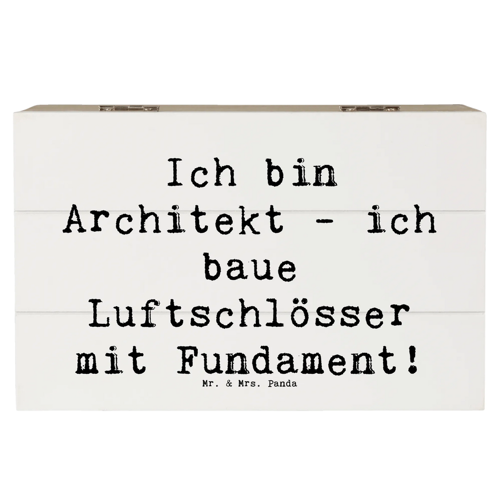 Holzkiste Spruch Ich bin Architekt - ich baue Luftschlösser mit Fundament! Truhe, Aufbewahrungsbox, Schatulle, Geschenkbox, Schatzkiste, XXL, Kiste, Holzkiste, Erinnerungskiste, Dekokiste, Erinnerungsbox, Geschenkdose, Beruf, Ausbildung, Jubiläum, Abschied, Rente, Kollege, Kollegin, Geschenk, Schenken, Arbeitskollege, Mitarbeiter, Firma, Danke, Dankeschön