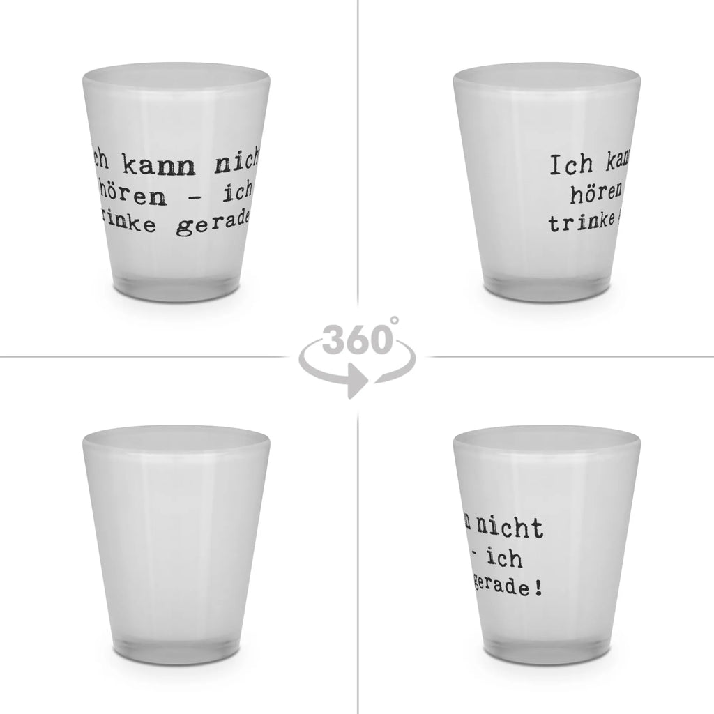 Schnapsglas Spruch Ich kann nicht hören - ich trinke gerade! Shotglas, Ausgefallene Schnapsgläser, Likörglas, Shotgläser, Lustige Schnapsgläser, Likör Glas, Kurzen Glas, Stamperl, Shot Glas, Schnapsgläser, Likör Gläser, Kurze Gläser, Schnapsglas, Likörgläser