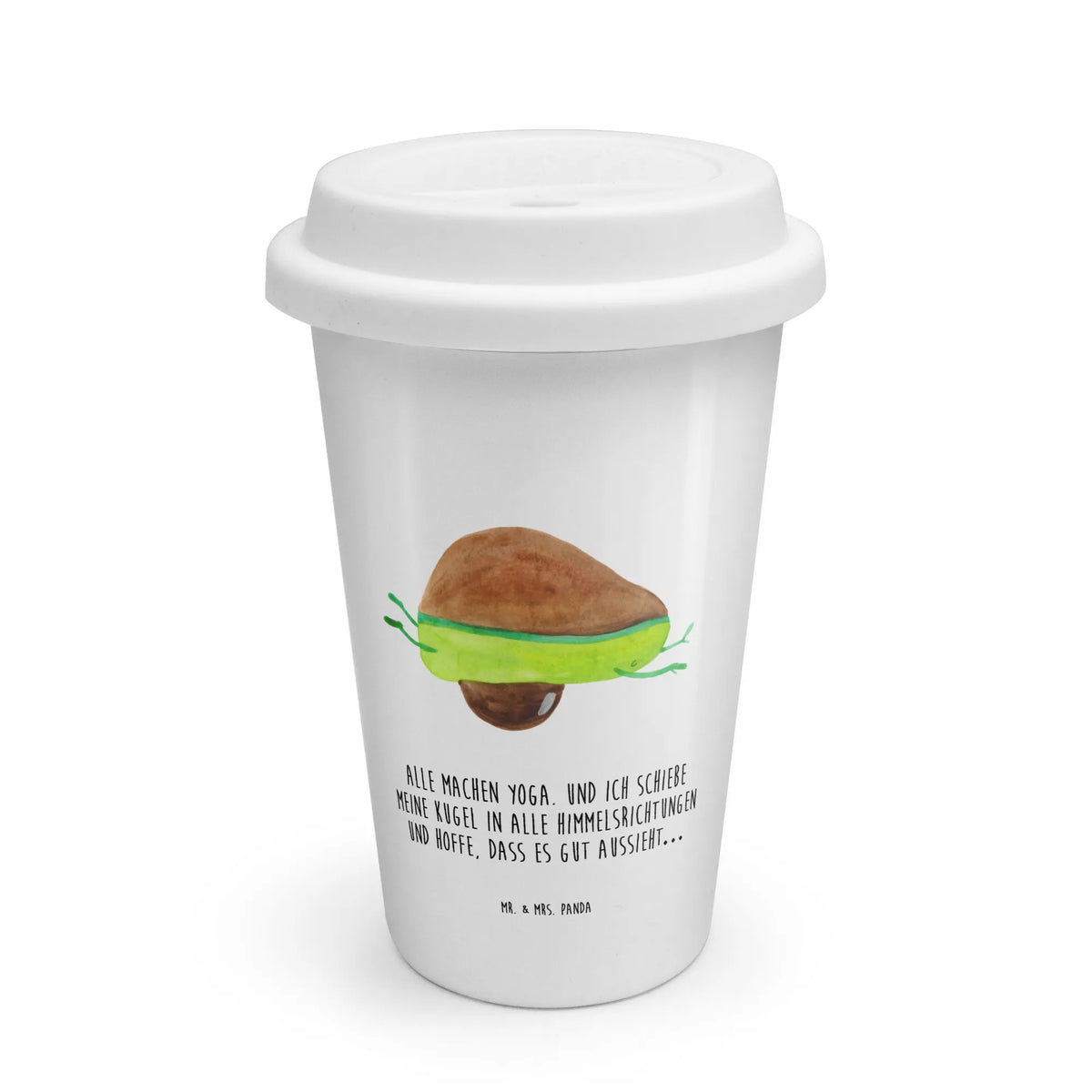 To Go Cup avocado yoga Keramikbecher, Thermobecher, Wiederverwendbarer Becher, Isolierbecher To Go, To Go Becher, Becher Für Unterwegs, ToGo Kaffeebecher, Thermobecher To Go, becher kaffee, keramik to go becher, thermobecher keramik, Isolierbecher, Coffee Becher, Isolierkaffeebecher, Coffee To Go Becher, Reisebecher, Trinkbecher To Go, Mehrwegbecher, keramik kaffeebecher, Thermokaffeebecher, Kaffeebecher To Go, Avocado, Veggie, Vegan, Gesund, Avocado Yoga Vegan