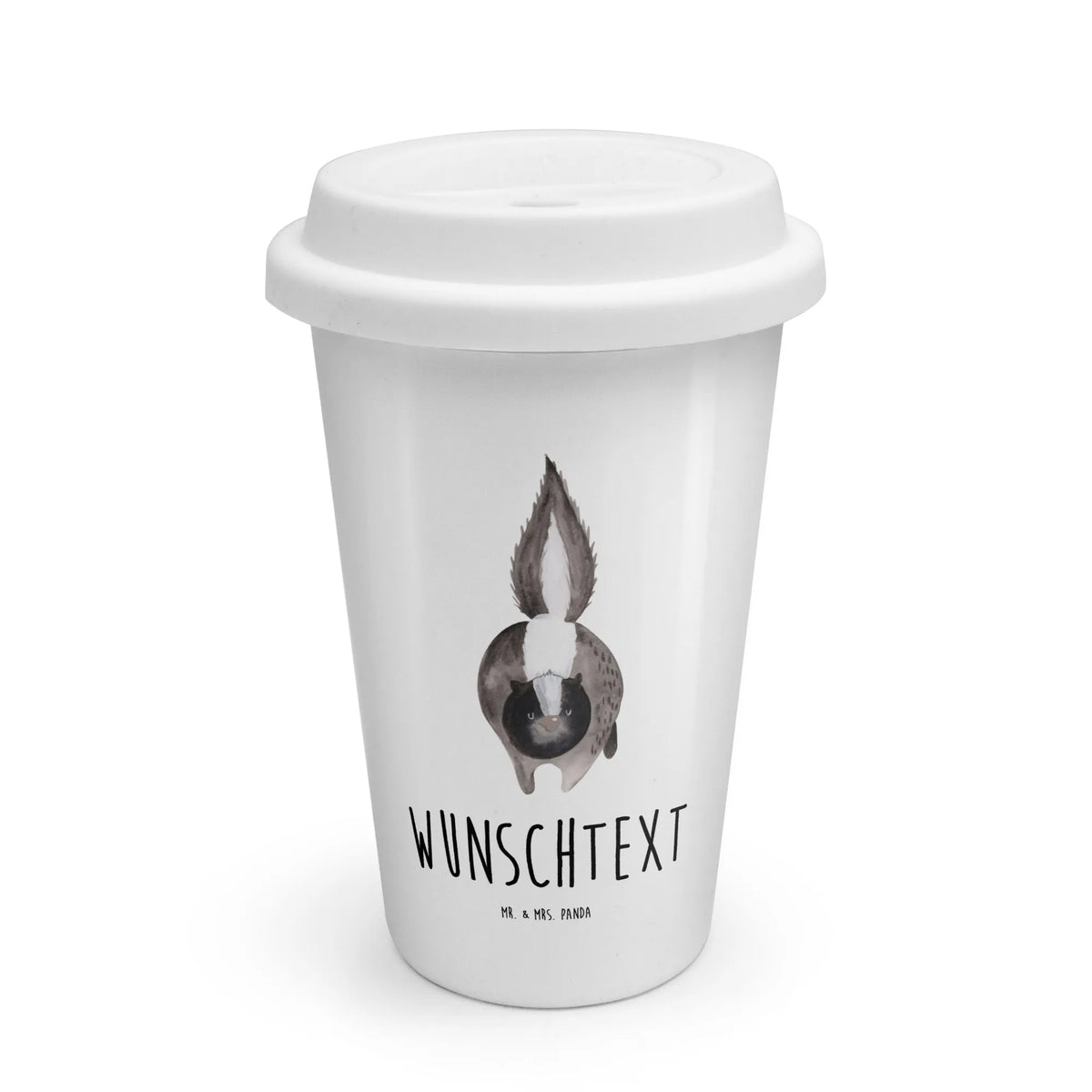 Personalized To Go Cup skunk attack angry, wild animal, threatening, predator, stinky