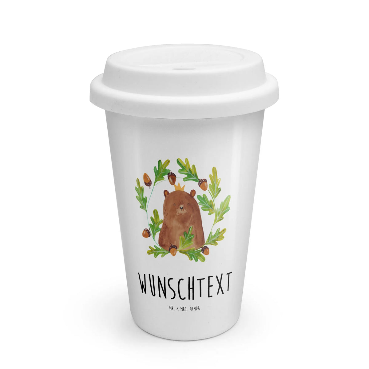 Personalized To Go Cup bear king teddy bear, cuddly toy, best daddy, world best daddy, Daddy Bear, Father's Day, Father