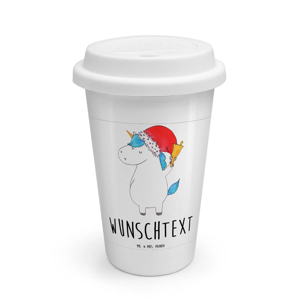 Personalized To Go Cup unicorn Santa Claus chocolate, santa claus, fairy dust, wish list, santa, christmas present, gift