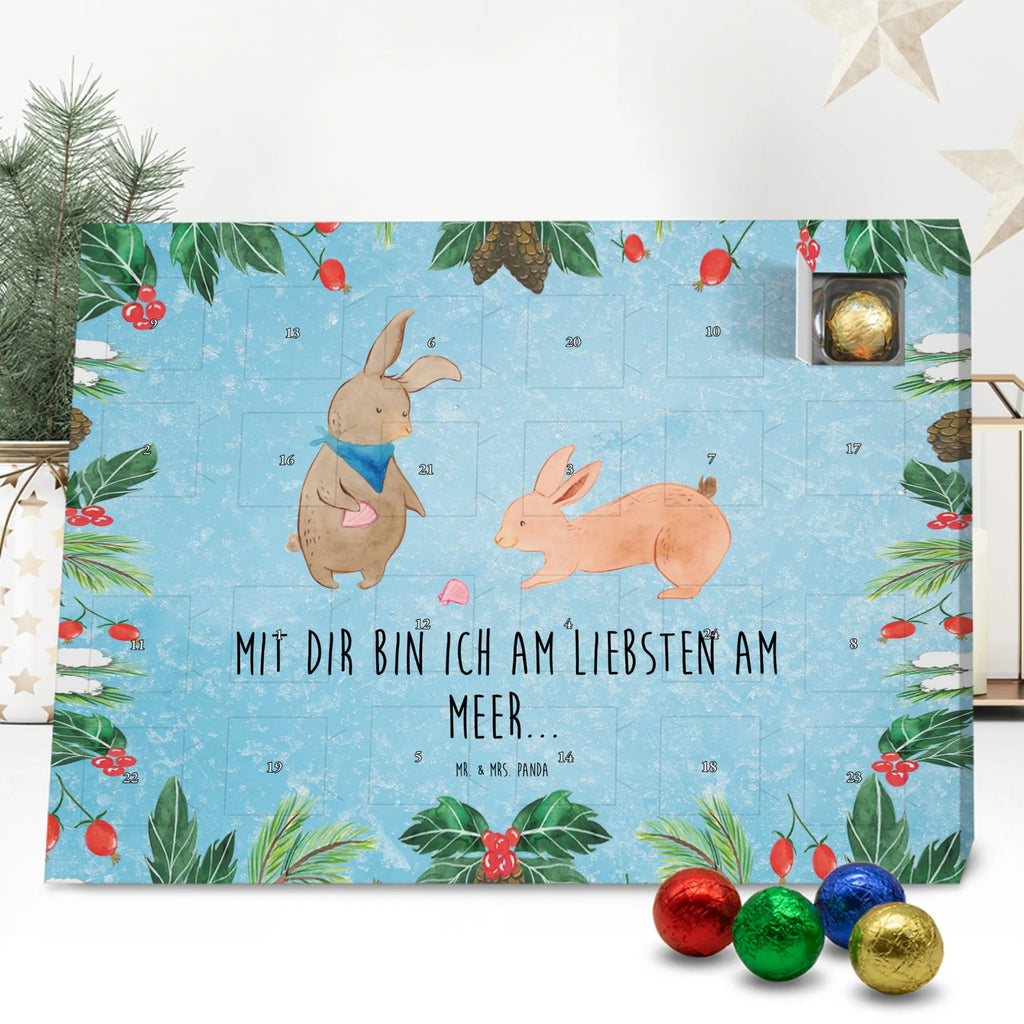 Chocolate advent calendar Bunnies with seashell Father's Day, Mother's Day, rabbits, girlfriends, collecting shells, girlfriend, shells, best friend