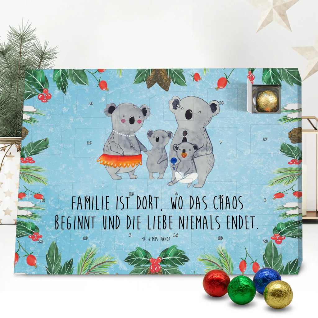Chocolate advent calendar Koala Family Father's Day, Mother's Day, children, siblings, family life