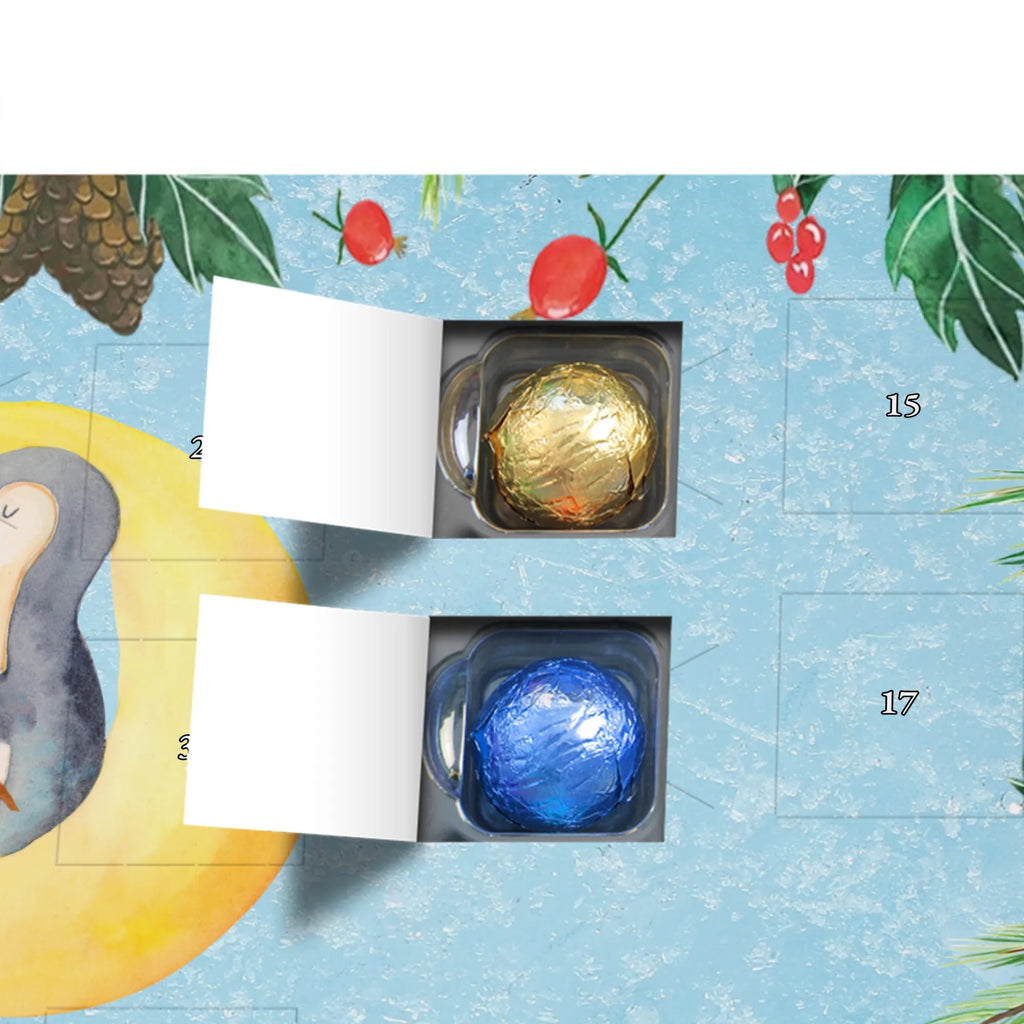 Chocolate advent calendar Penguin moon North Pole, Penguins, bedroom, night's rest, falling asleep, insomnia, guest room, sleep, penguins, saying