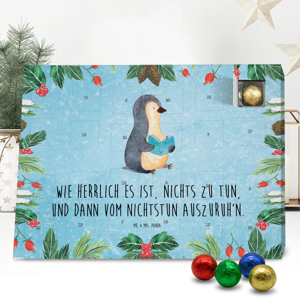 Chocolate advent calendar Penguin A book North Pole, Penguins, penguins, leisure, book, vacation, reading, doing nothing, holidays, lazing around, bookworm