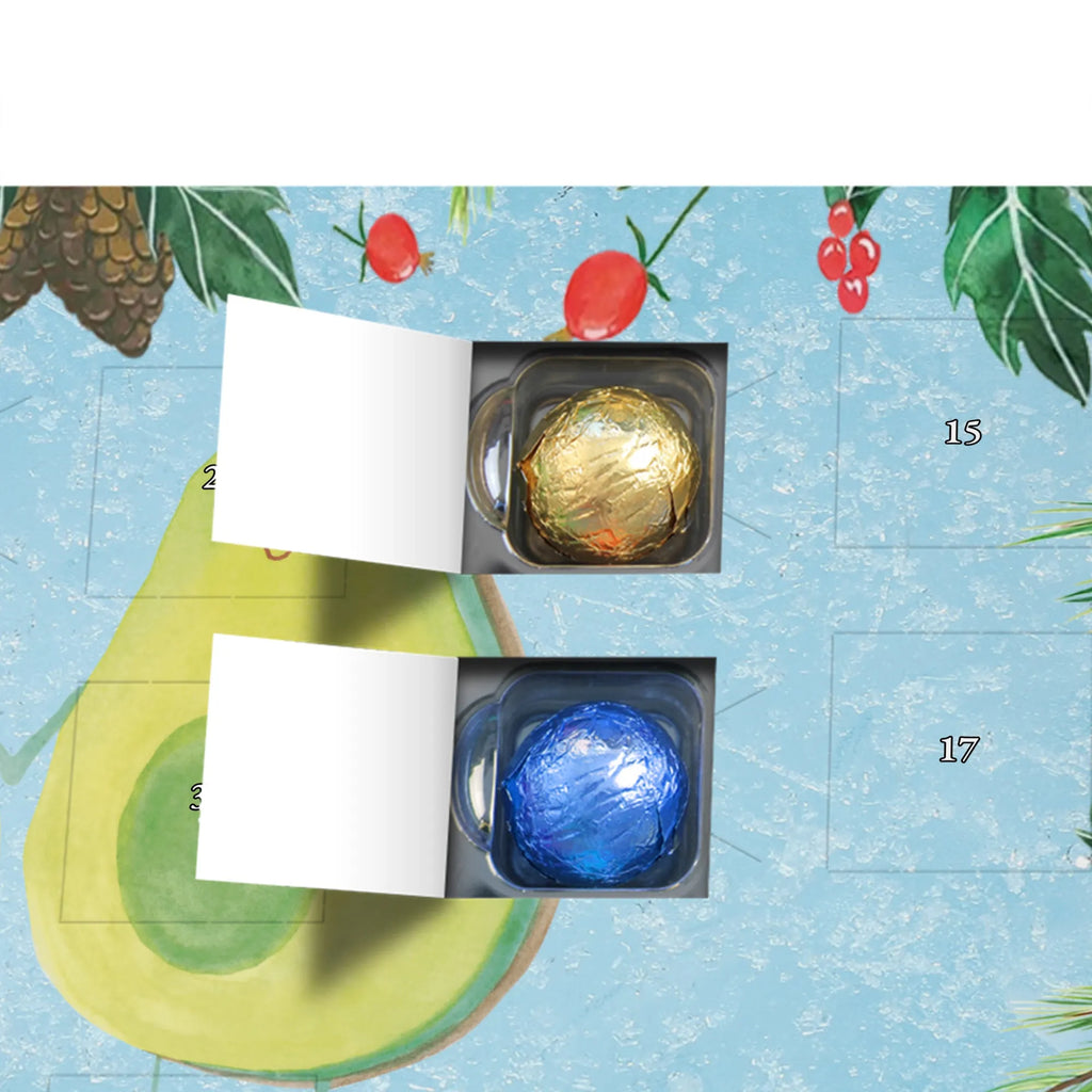 Chocolate advent calendar avocado pair vegetables, wedding, birth, children, pregnancy