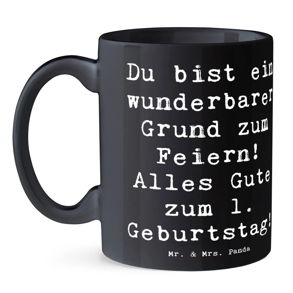 Tasse Spruch 1. Geburtstag Feiern Porzellantasse, Kaffeetasse, Tasse mit Zitaten, Keramiktasse, Tasse mit Motiven, Teetasse, Bürotasse, Tasse, Geschenktasse, Geburtstag, Geburtstagsgeschenk, Geschenk