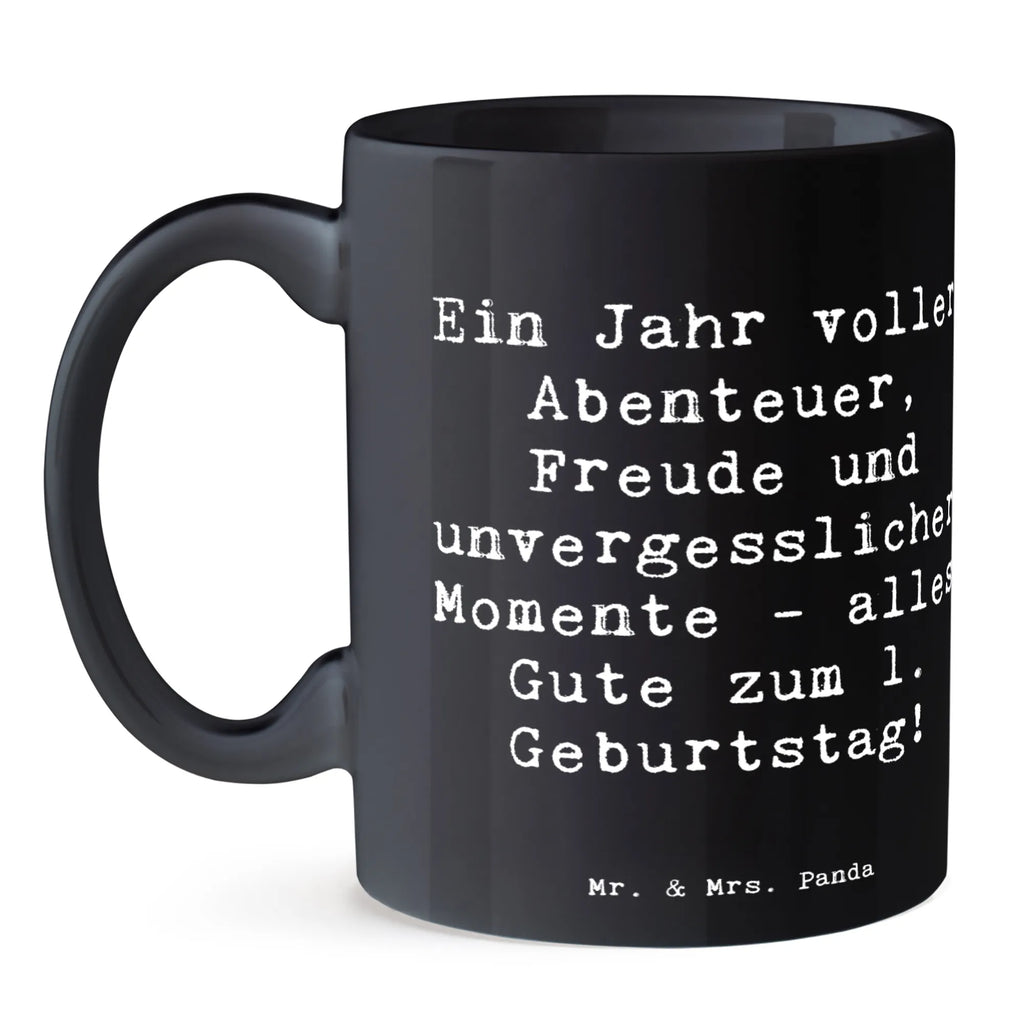Tasse Spruch 1. Geburtstag Abenteuer Teetasse, Tasse, Tasse mit Motiven, Bürotasse, Porzellantasse, Geschenktasse, Tasse mit Zitaten, Keramiktasse, Kaffeetasse, Geburtstag, Geburtstagsgeschenk, Geschenk