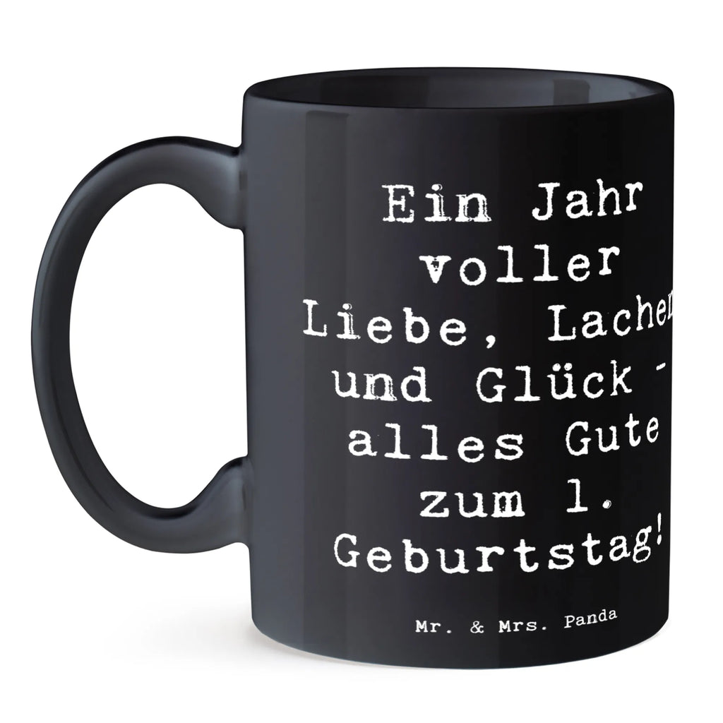 Tasse Spruch 1. Geburtstag Liebe Lachen Glück Keramiktasse, Tasse mit Motiven, Tasse, Tasse mit Zitaten, Teetasse, Porzellantasse, Kaffeetasse, Bürotasse, Geschenktasse, Geburtstag, Geburtstagsgeschenk, Geschenk