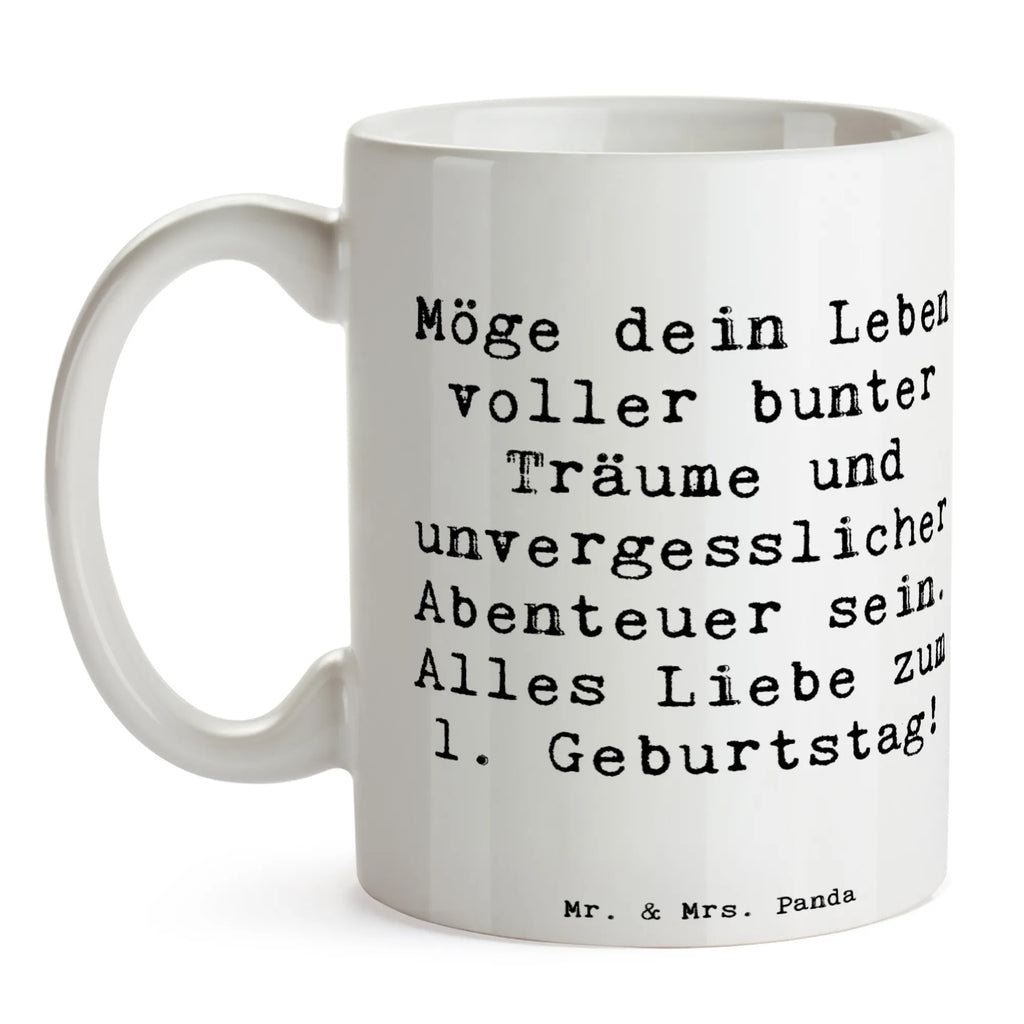 Tasse Spruch Alles Liebe zum 1. Geburtstag Tasse, Tasse mit Motiven, Tasse mit Zitaten, Porzellantasse, Bürotasse, Kaffeetasse, Keramiktasse, Teetasse, Geschenktasse, Geburtstag, Geburtstagsgeschenk, Geschenk