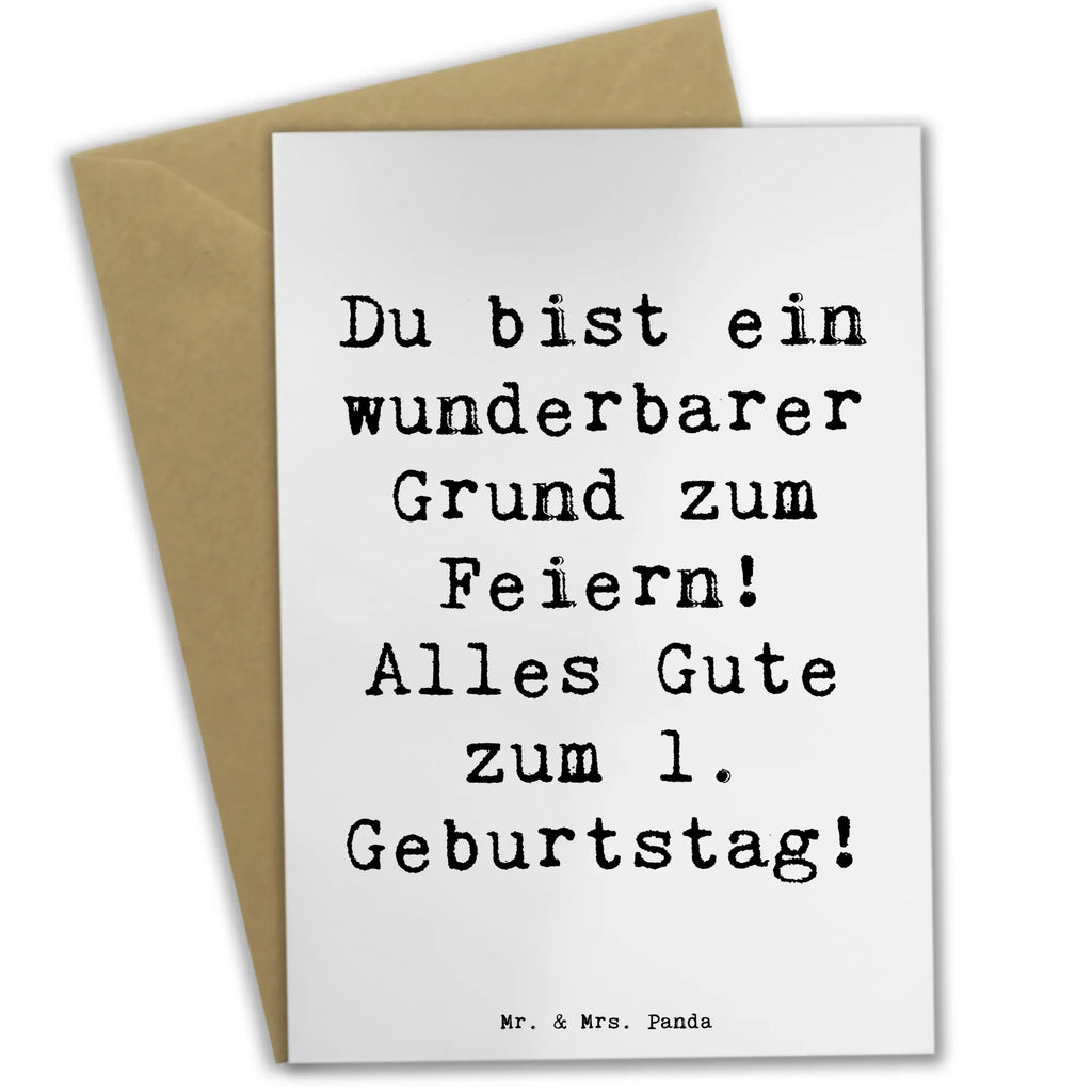 Grußkarte Spruch 1. Geburtstag Feiern Klappkarte, Einladungskarte, Grußkarte, Geburtstagskarte, Hochzeitskarte, Glückwunschkarte, Karte, Ansichtskarten, Geburtstag, Geburtstagsgeschenk, Geschenk