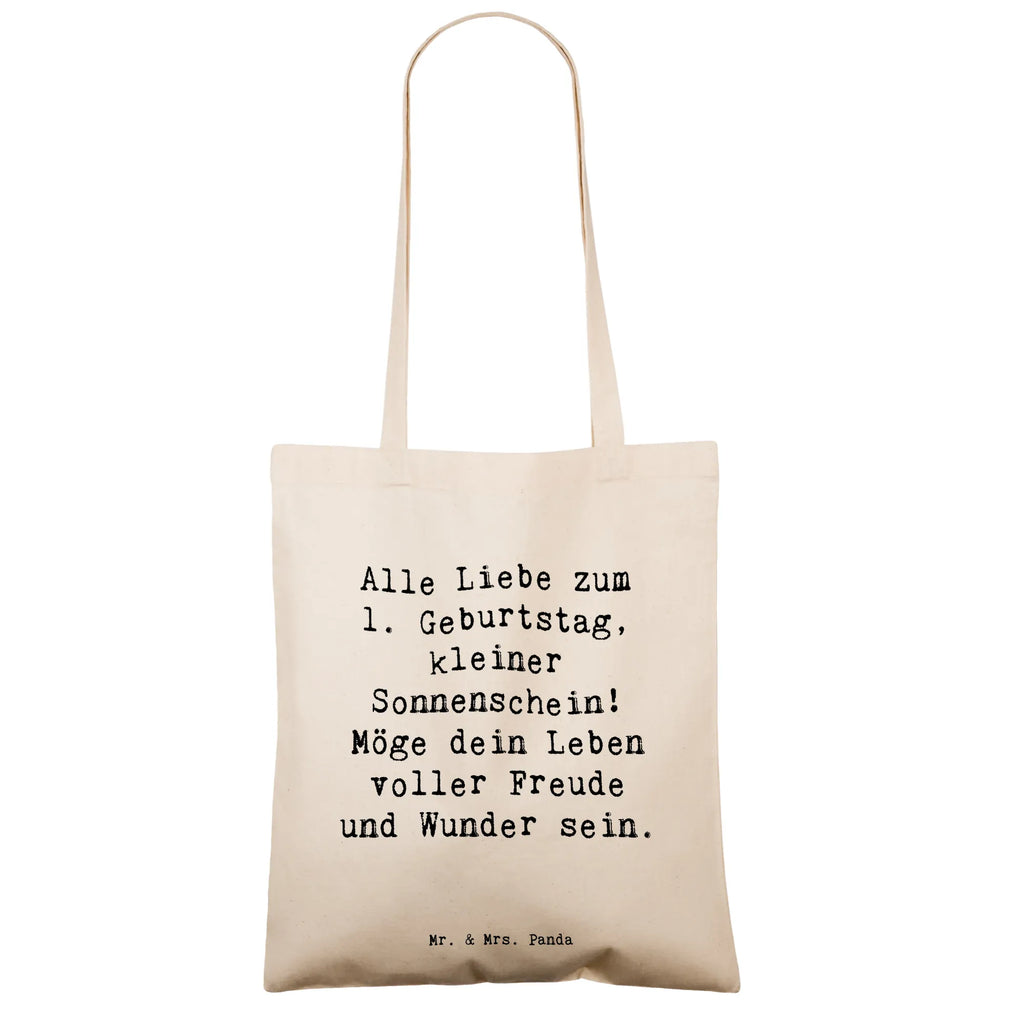 Tote bag Saying Alle Liebe zum 1. Geburtstag, kleiner Sonnenschein! Möge dein Leben voller Freude und Wunder sein. Beuteltasche, Beutel, Einkaufstasche, Jutebeutel, Stoffbeutel, Tasche, Shopper, Umhängetasche, Strandtasche, Schultertasche, Stofftasche, Tragetasche, Badetasche, Jutetasche, Einkaufstüte, Laptoptasche, Geburtstag, Geburtstagsgeschenk, Geschenk