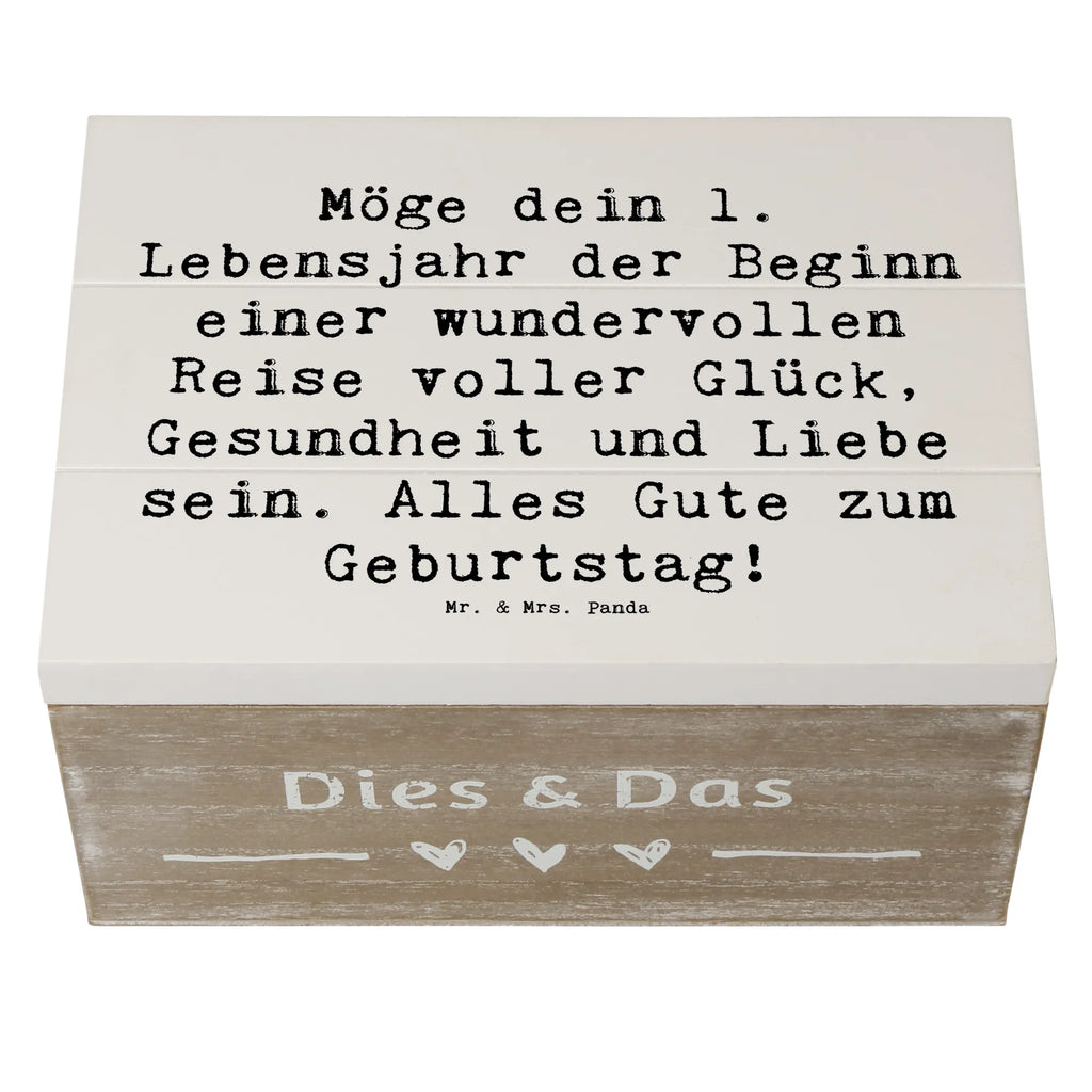 Holzkiste Spruch 1. Geburtstag Reise Geschenkbox, Dekokiste, Schatulle, Aufbewahrungsbox, Kiste, Holzkiste, Truhe, Erinnerungskiste, Erinnerungsbox, Geschenkdose, Schatzkiste, XXL, Geburtstag, Geburtstagsgeschenk, Geschenk