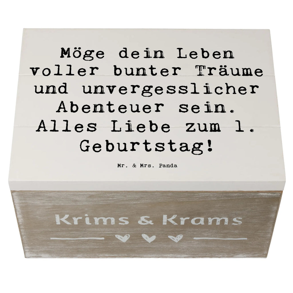 Holzkiste Spruch Alles Liebe zum 1. Geburtstag Schatulle, Kiste, Geschenkbox, Holzkiste, Truhe, Erinnerungsbox, Erinnerungskiste, Aufbewahrungsbox, Dekokiste, Schatzkiste, XXL, Geschenkdose, Geburtstag, Geburtstagsgeschenk, Geschenk