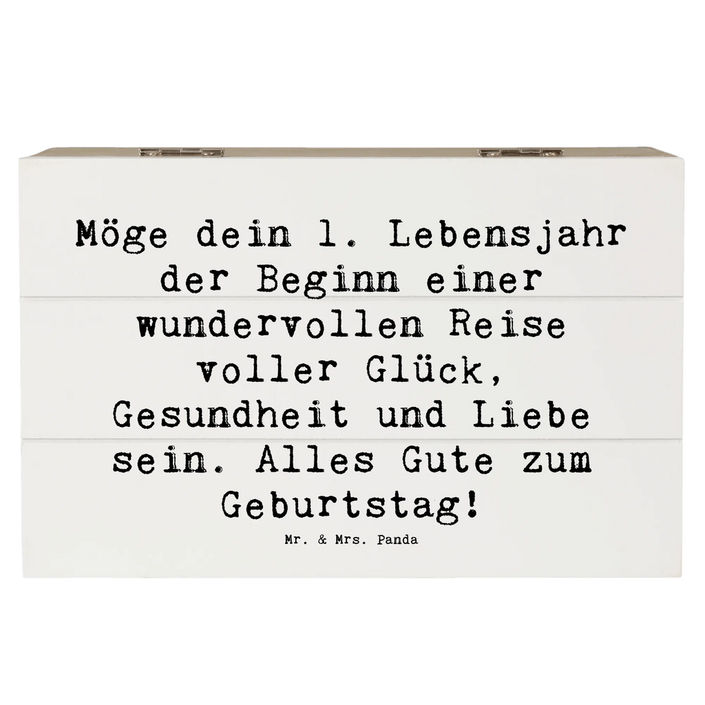 Holzkiste Spruch 1. Geburtstag Reise Geschenkbox, Dekokiste, Schatulle, Aufbewahrungsbox, Kiste, Holzkiste, Truhe, Erinnerungskiste, Erinnerungsbox, Geschenkdose, Schatzkiste, XXL, Geburtstag, Geburtstagsgeschenk, Geschenk