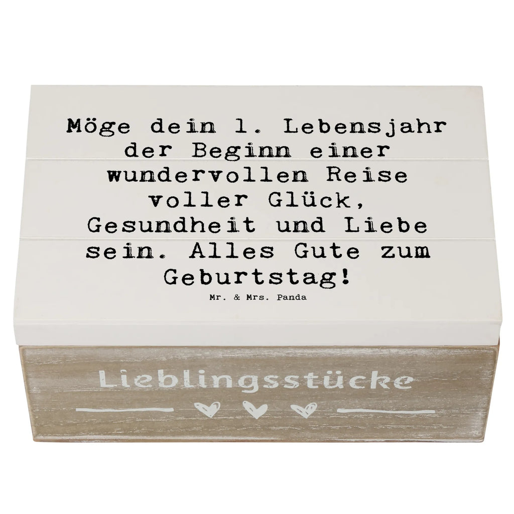 Holzkiste Spruch 1. Geburtstag Reise Geschenkbox, Dekokiste, Schatulle, Aufbewahrungsbox, Kiste, Holzkiste, Truhe, Erinnerungskiste, Erinnerungsbox, Geschenkdose, Schatzkiste, XXL, Geburtstag, Geburtstagsgeschenk, Geschenk
