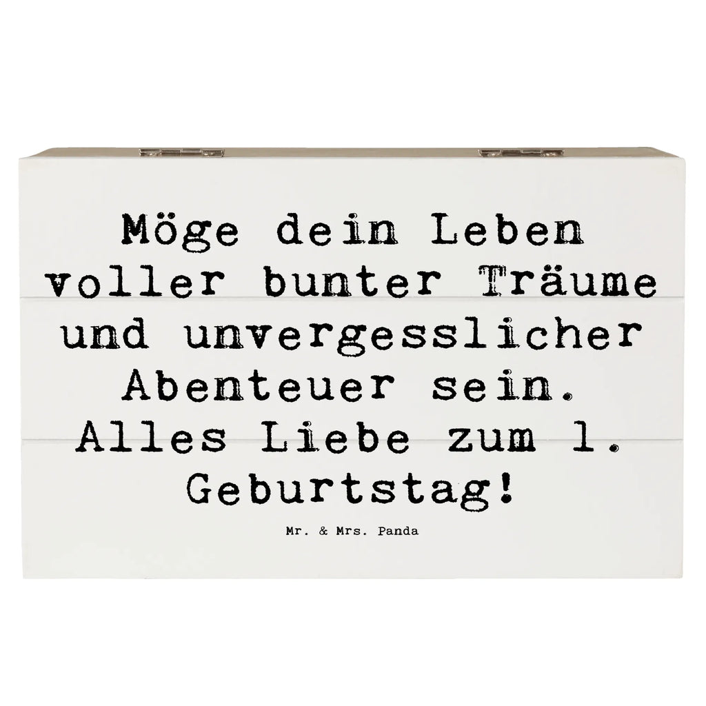 Holzkiste Spruch Alles Liebe zum 1. Geburtstag Schatulle, Kiste, Geschenkbox, Holzkiste, Truhe, Erinnerungsbox, Erinnerungskiste, Aufbewahrungsbox, Dekokiste, Schatzkiste, XXL, Geschenkdose, Geburtstag, Geburtstagsgeschenk, Geschenk