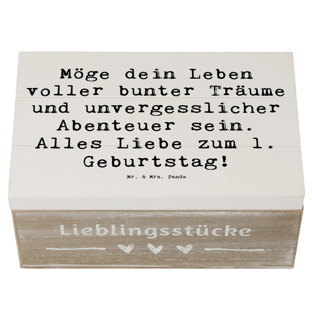Holzkiste Spruch Alles Liebe zum 1. Geburtstag Schatulle, Kiste, Geschenkbox, Holzkiste, Truhe, Erinnerungsbox, Erinnerungskiste, Aufbewahrungsbox, Dekokiste, Schatzkiste, XXL, Geschenkdose, Geburtstag, Geburtstagsgeschenk, Geschenk