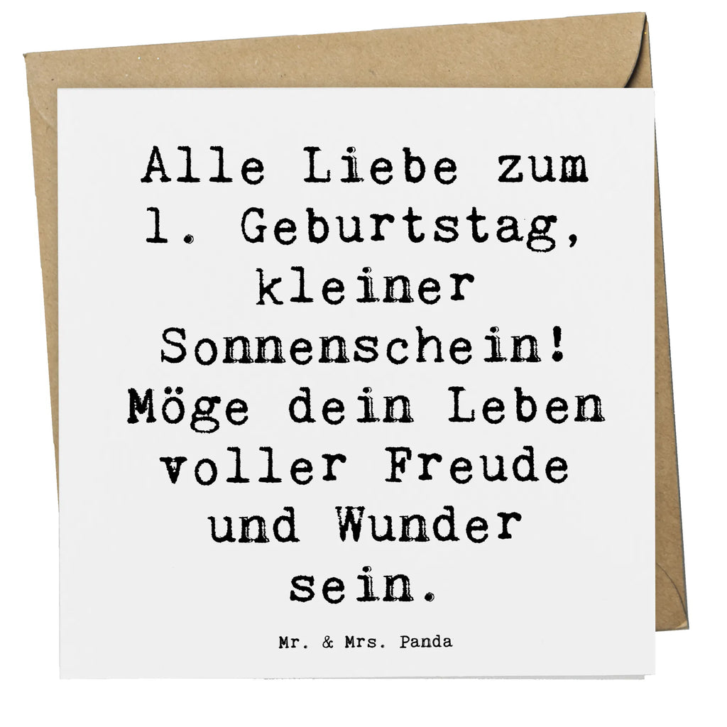 Deluxe Card Saying Alle Liebe zum 1. Geburtstag, kleiner Sonnenschein! Möge dein Leben voller Freude und Wunder sein. Klappkarte, Grußkarte, Glückwunschkarte, Hochzeitskarte, Hochwertige Grußkarte, Karte, Geburtstagskarte, Hochwertige Klappkarte, Einladungskarte, Geburtstag, Geburtstagsgeschenk, Geschenk