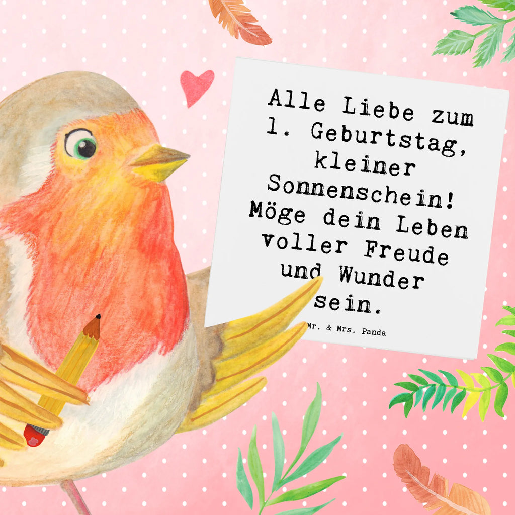 Deluxe Card Saying Alle Liebe zum 1. Geburtstag, kleiner Sonnenschein! Möge dein Leben voller Freude und Wunder sein. Klappkarte, Grußkarte, Glückwunschkarte, Hochzeitskarte, Hochwertige Grußkarte, Karte, Geburtstagskarte, Hochwertige Klappkarte, Einladungskarte, Geburtstag, Geburtstagsgeschenk, Geschenk