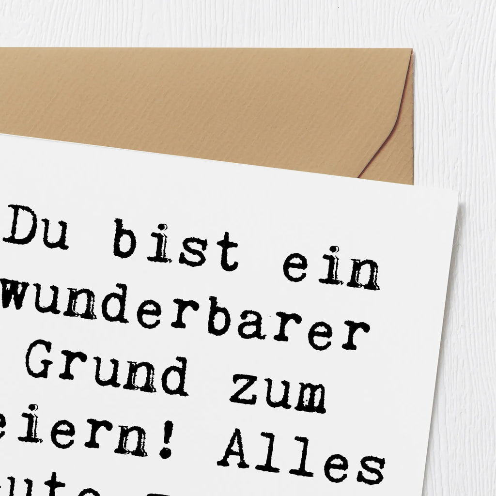 Deluxe Card Saying Du bist ein wunderbarer Grund zum Feiern! Alles Gute zum 1. Geburtstag! Karte, Grußkarte, Einladungskarte, Glückwunschkarte, Hochwertige Klappkarte, Klappkarte, Geburtstagskarte, Hochzeitskarte, Hochwertige Grußkarte, Geburtstag, Geburtstagsgeschenk, Geschenk