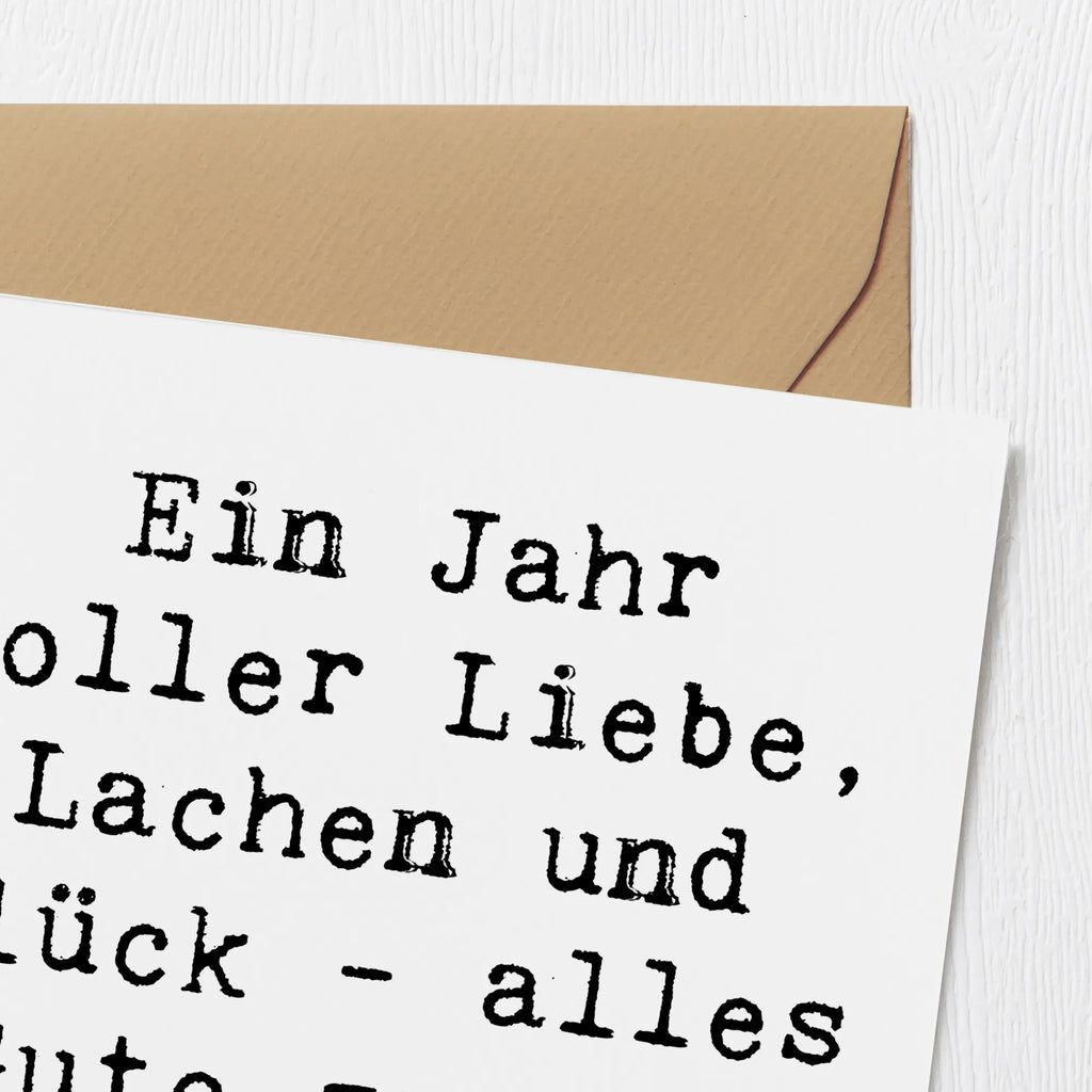 Deluxe Karte Spruch 1. Geburtstag Liebe Lachen Glück Geburtstagskarte, Karte, Hochzeitskarte, Glückwunschkarte, Hochwertige Klappkarte, Einladungskarte, Grußkarte, Klappkarte, Hochwertige Grußkarte, Geburtstag, Geburtstagsgeschenk, Geschenk